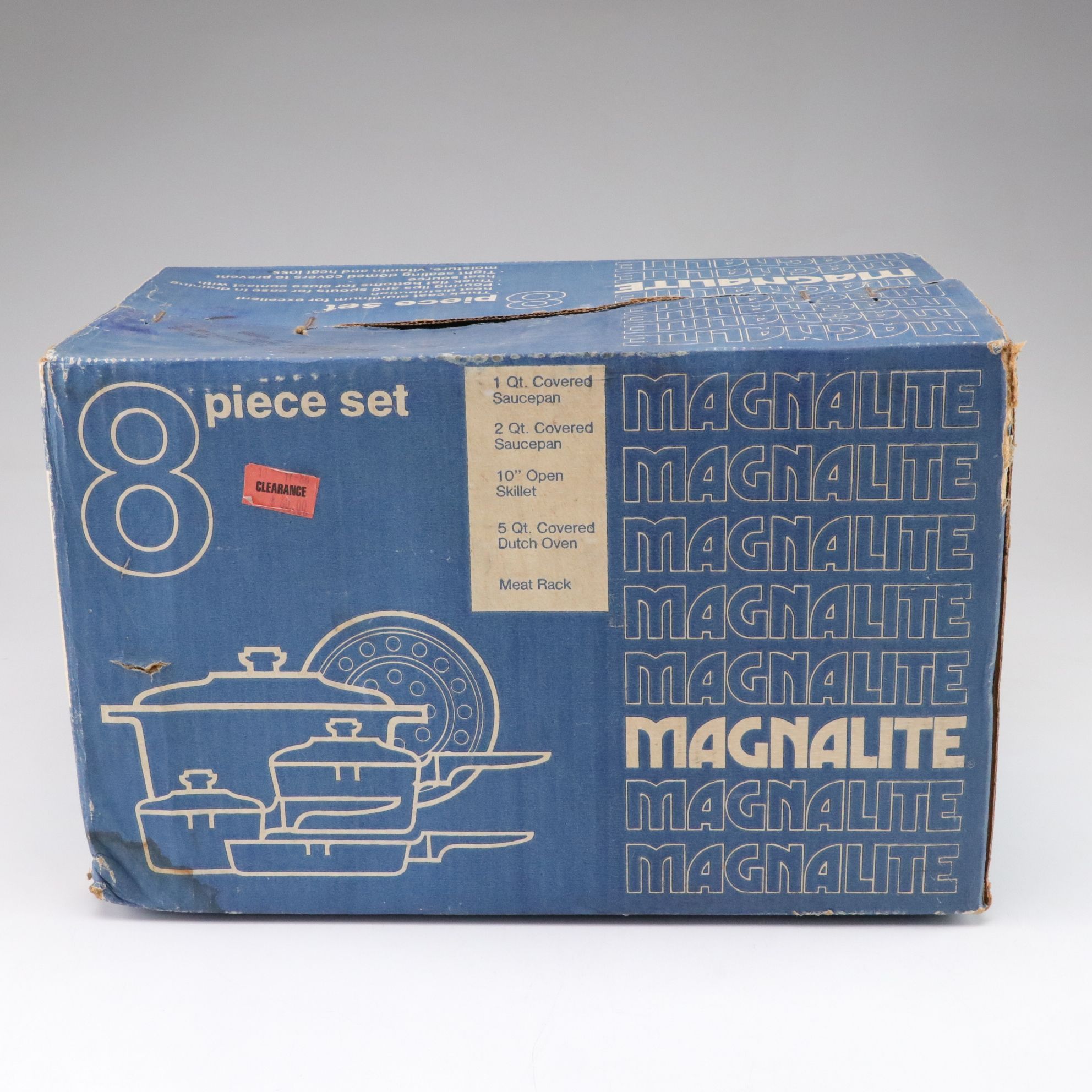 Magnalite Aluminum Eight Piece Cookware Set