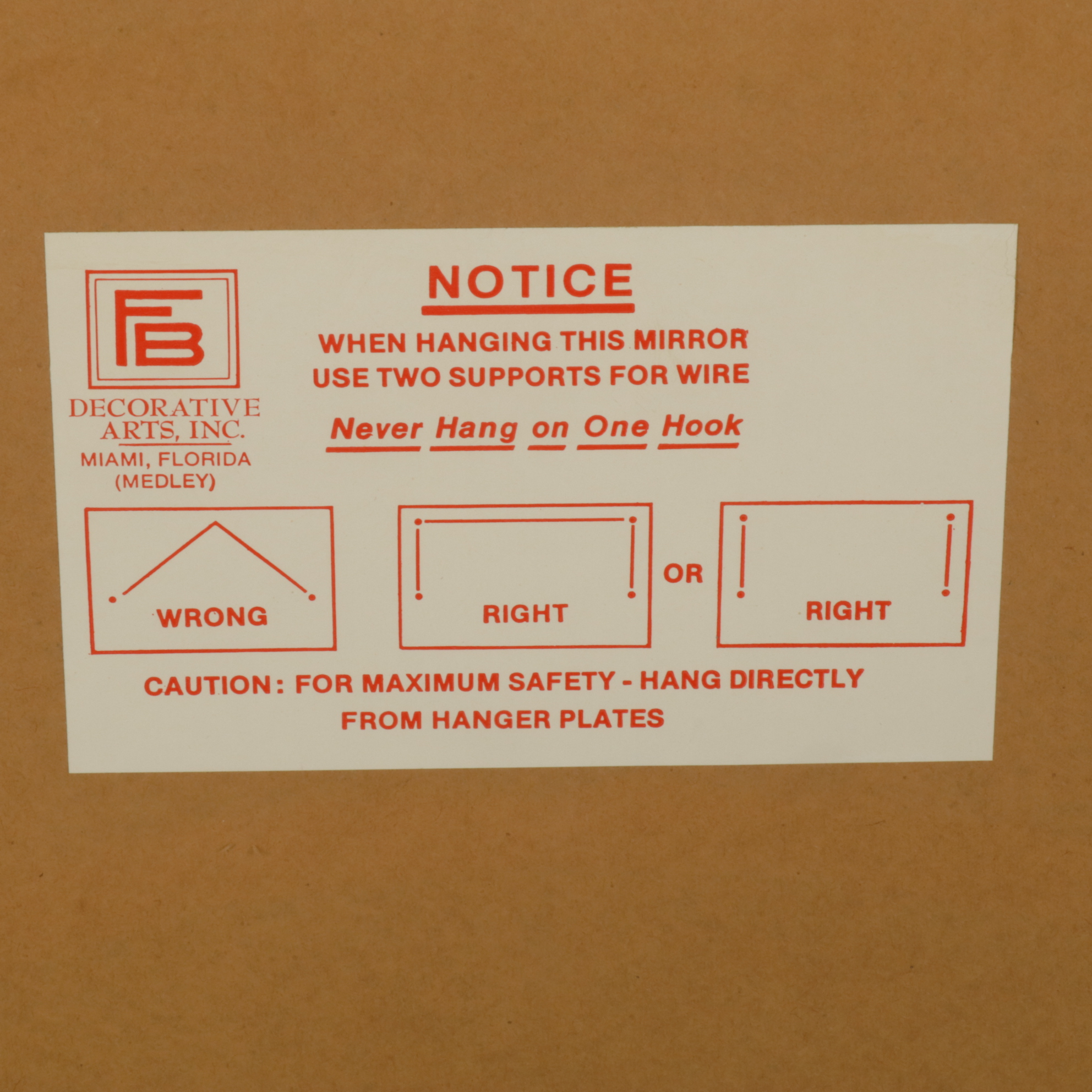 Friedman Brothers Decorative Arts George III Style Giltwood Wall Mirror