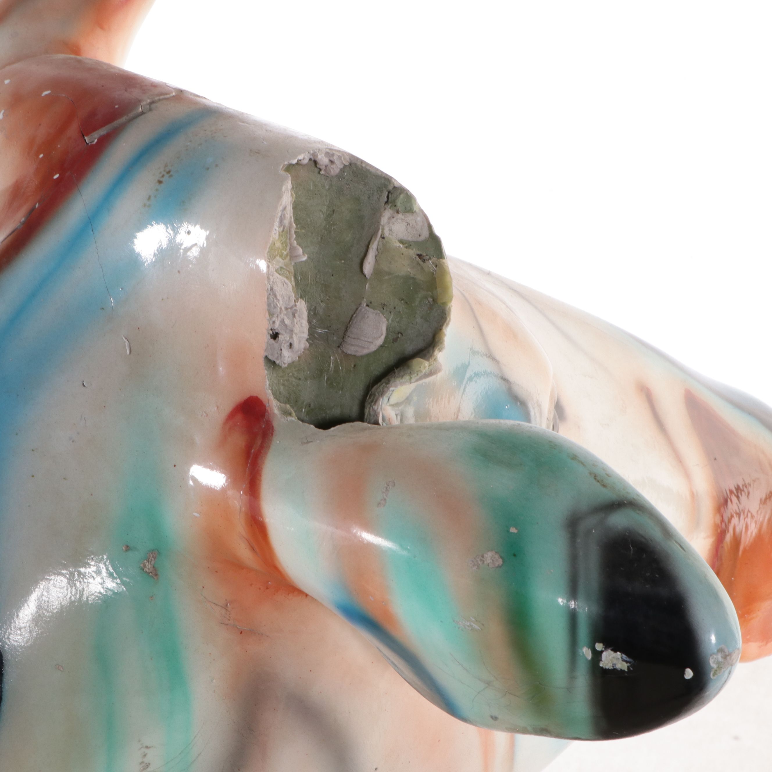 Cow Parade Style Pop Art Painted Fiberglass Statue, 21st Century