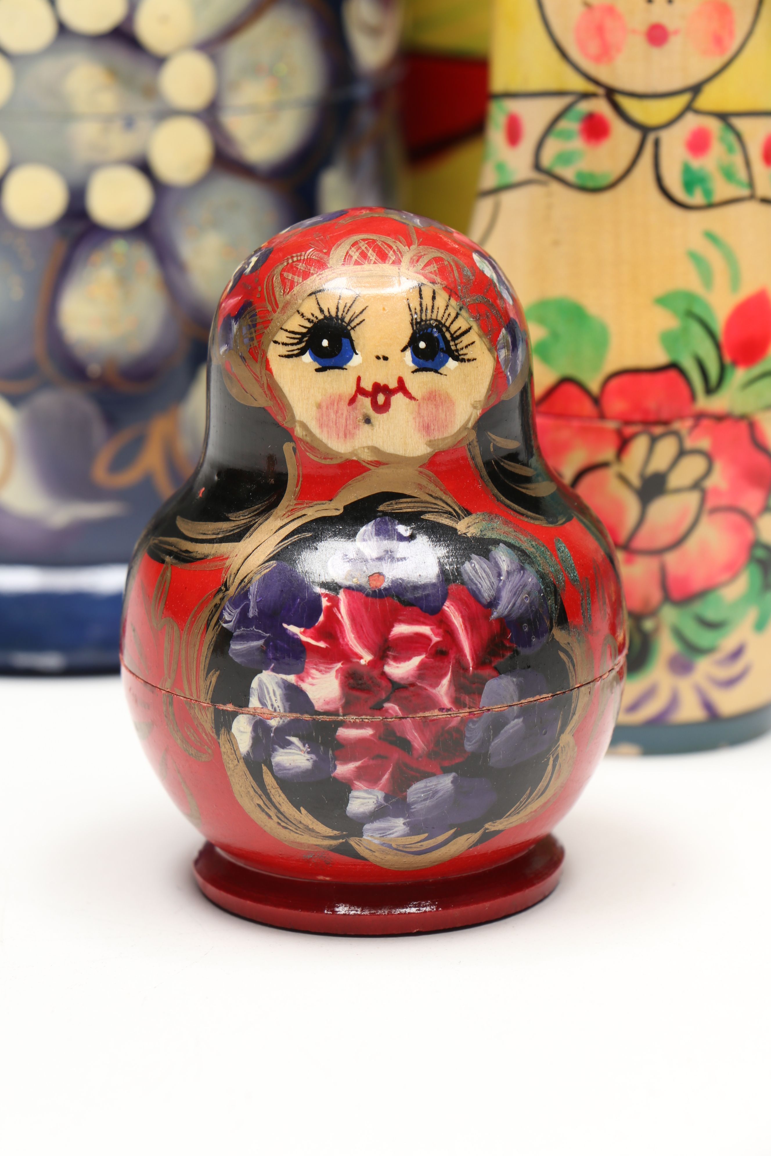 Polychrome Wooden Matryoshka Dolls