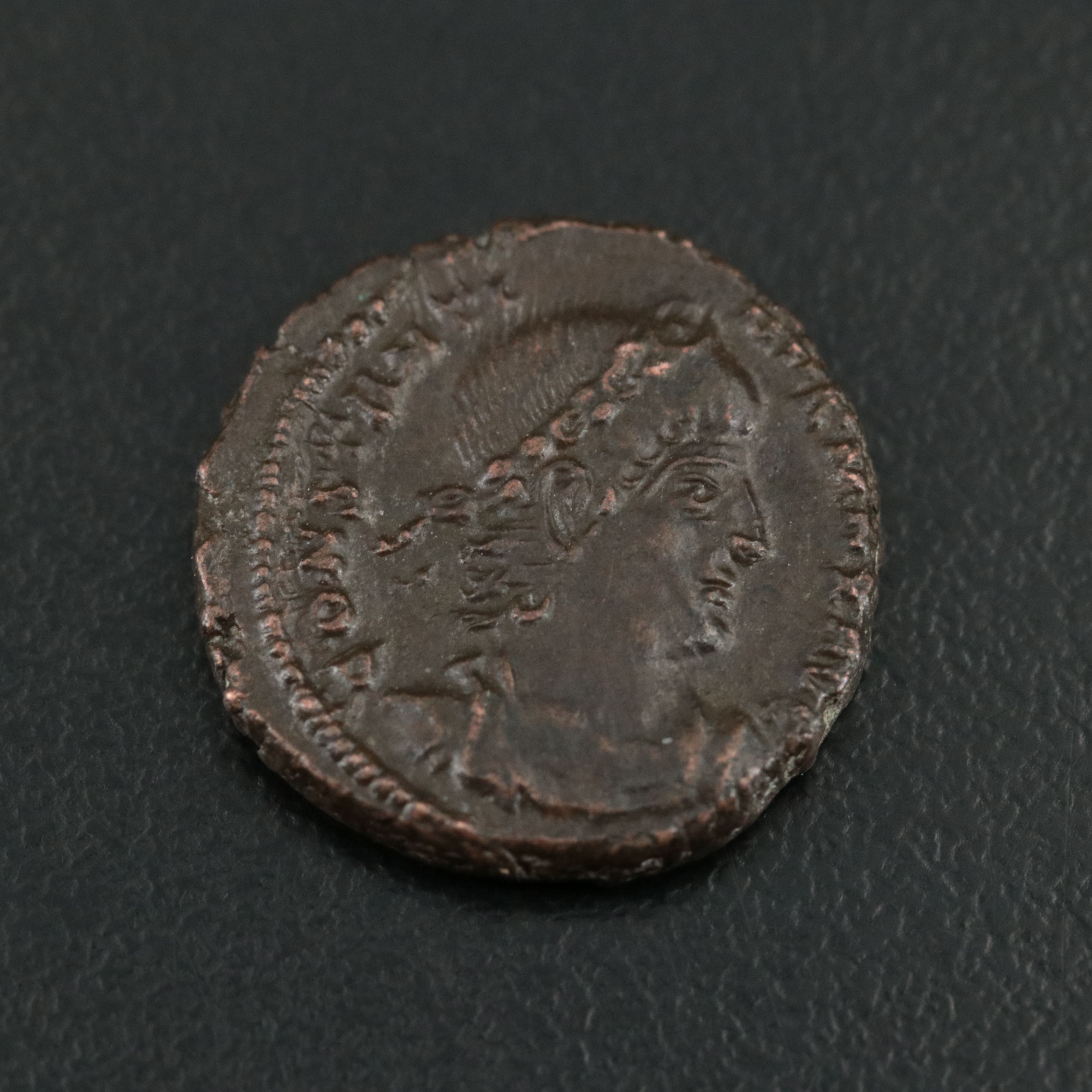 Ancient Roman Imperial Æ Follis Coin of Constantius II, ca. 340 A.D.
