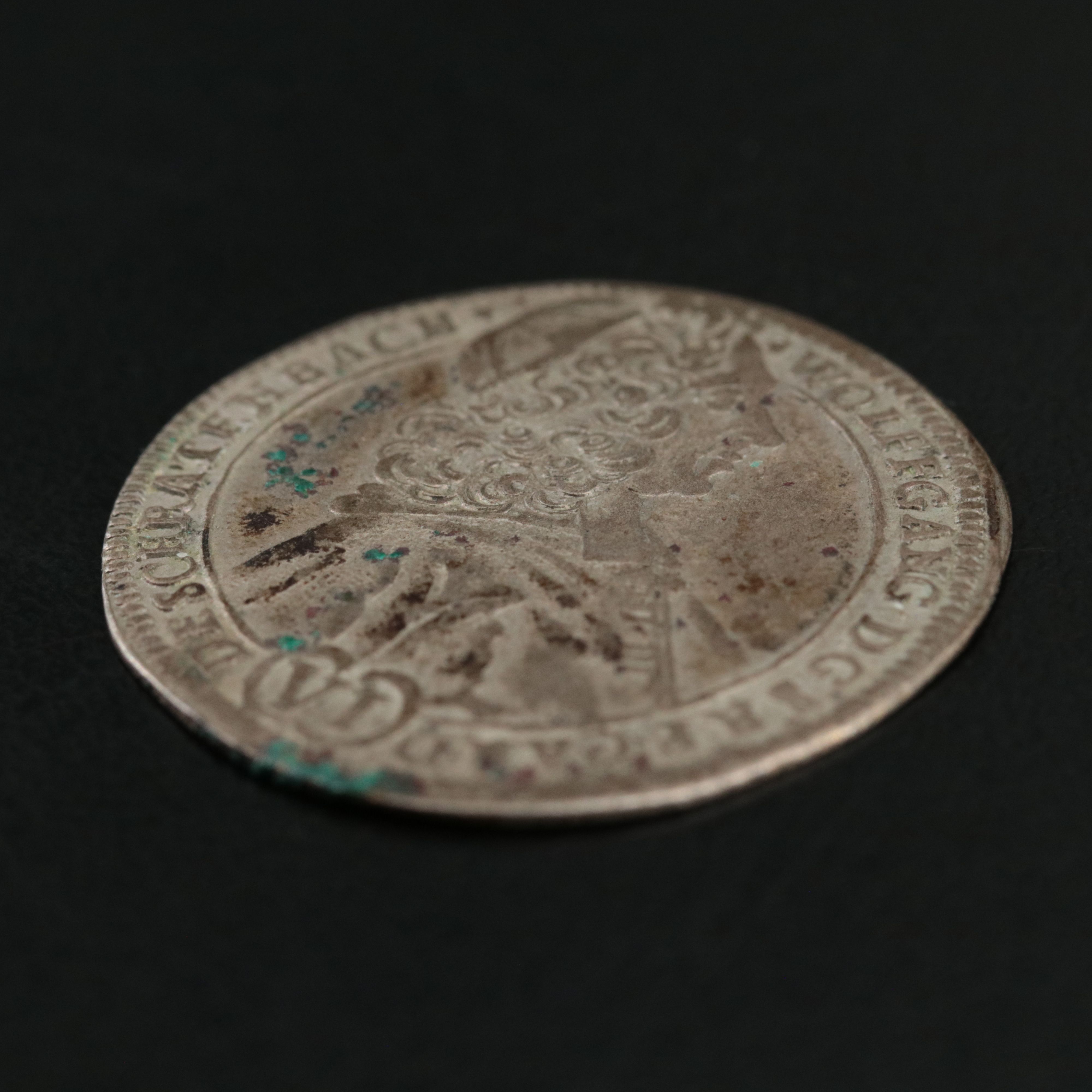 1713 Bishopric of Olomouc 6-Kreuzer Silver Coin of Wolfgang von Schrattenbach