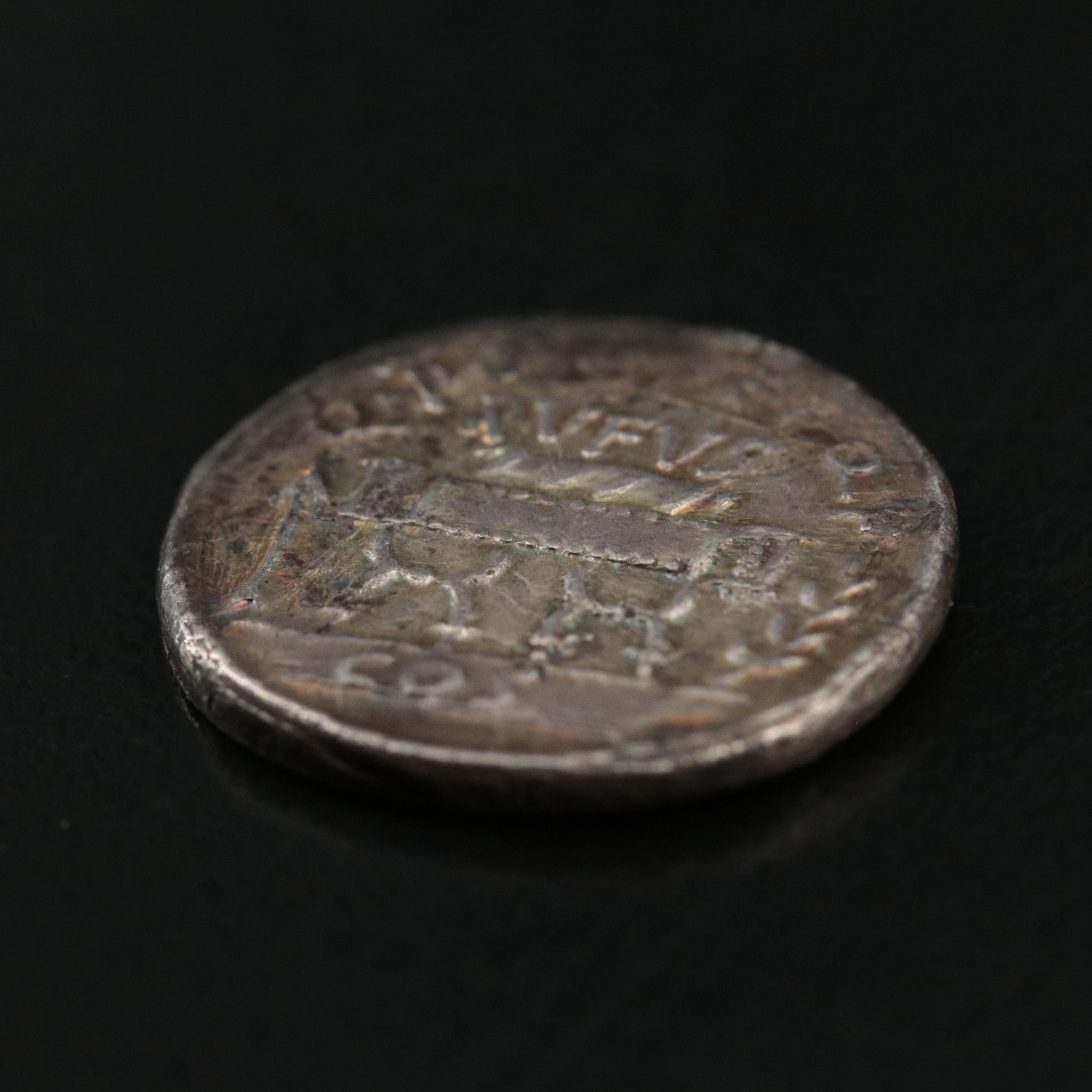 Ancient Roman Republic AR Denarius Coin of Q. Pompeius Rufus, ca. 54 B.C.