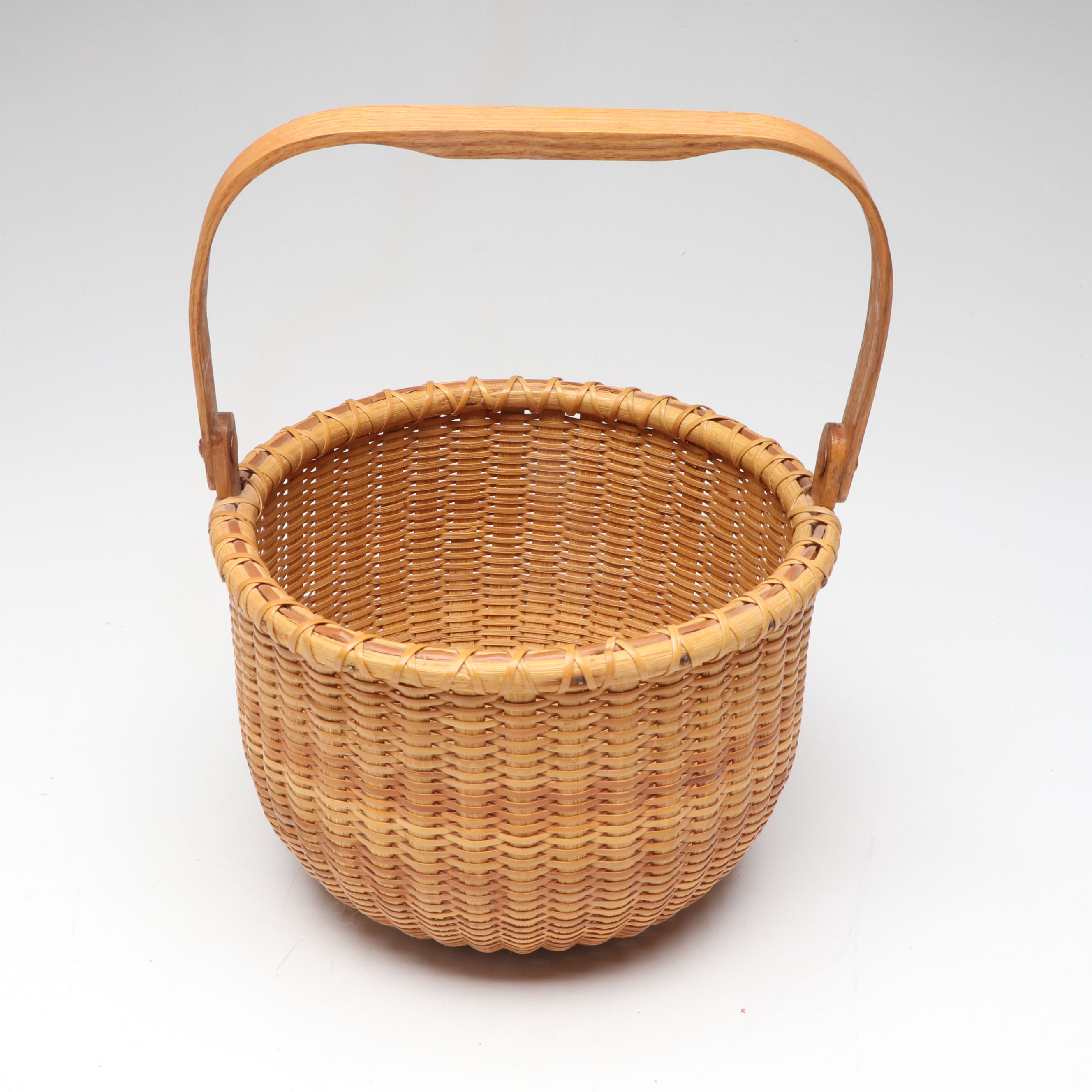 Isaacs' Shaker Hill Oval Bent Wood Boxes with Wool Sheep Figurines and Basket