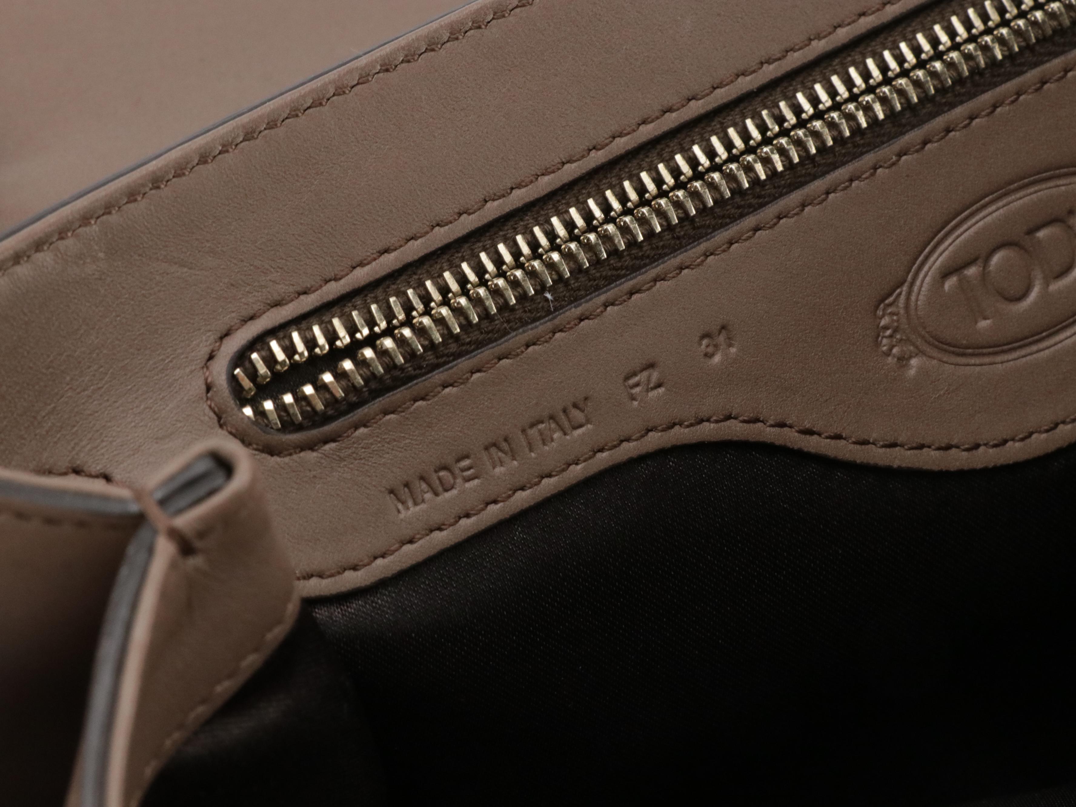 Tod's Bicolor Leather Chain-Link Clutch/Crossbody Bag