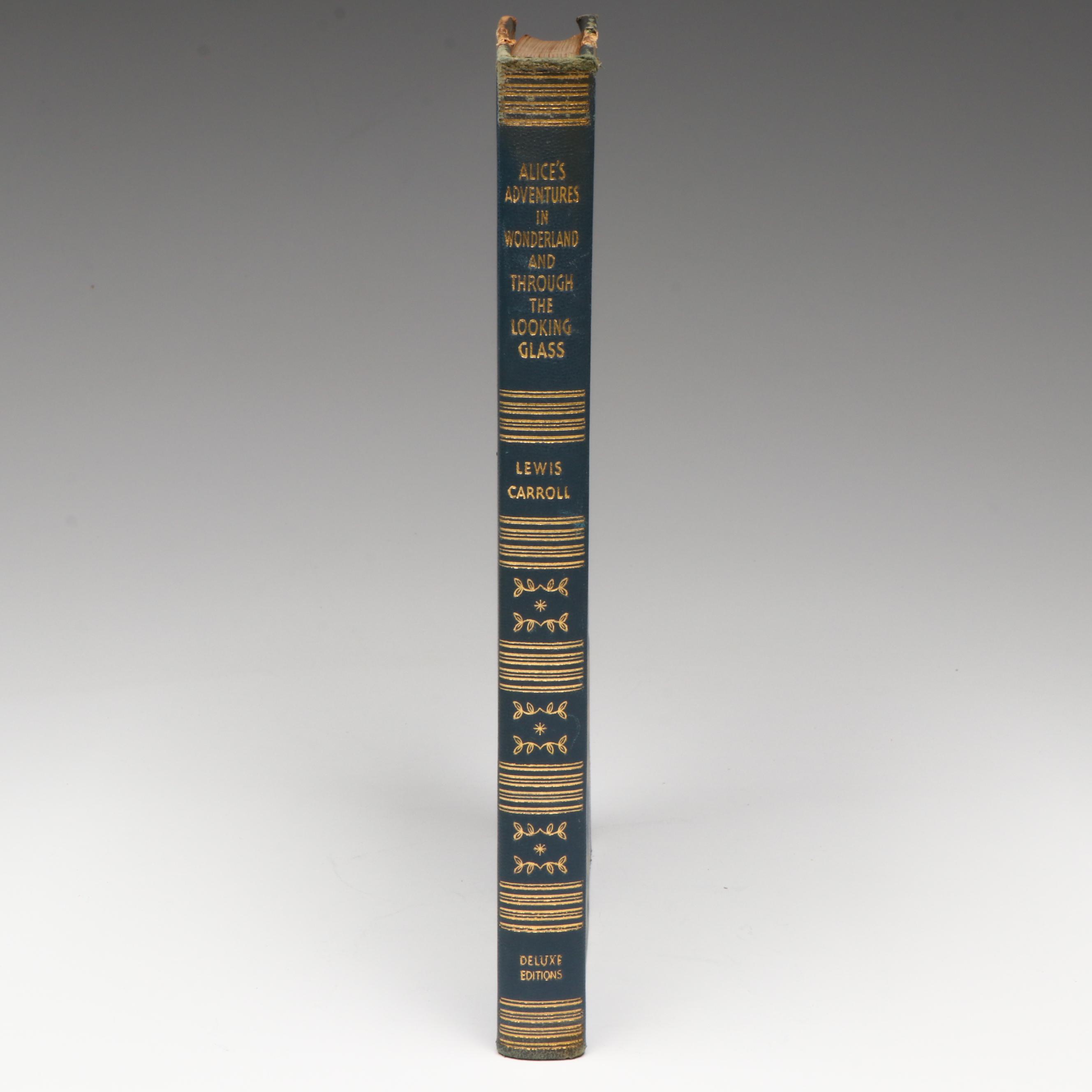 De Luxe "Alice in Wonderland" and "Through the Looking-Glass" by Lewis Carroll