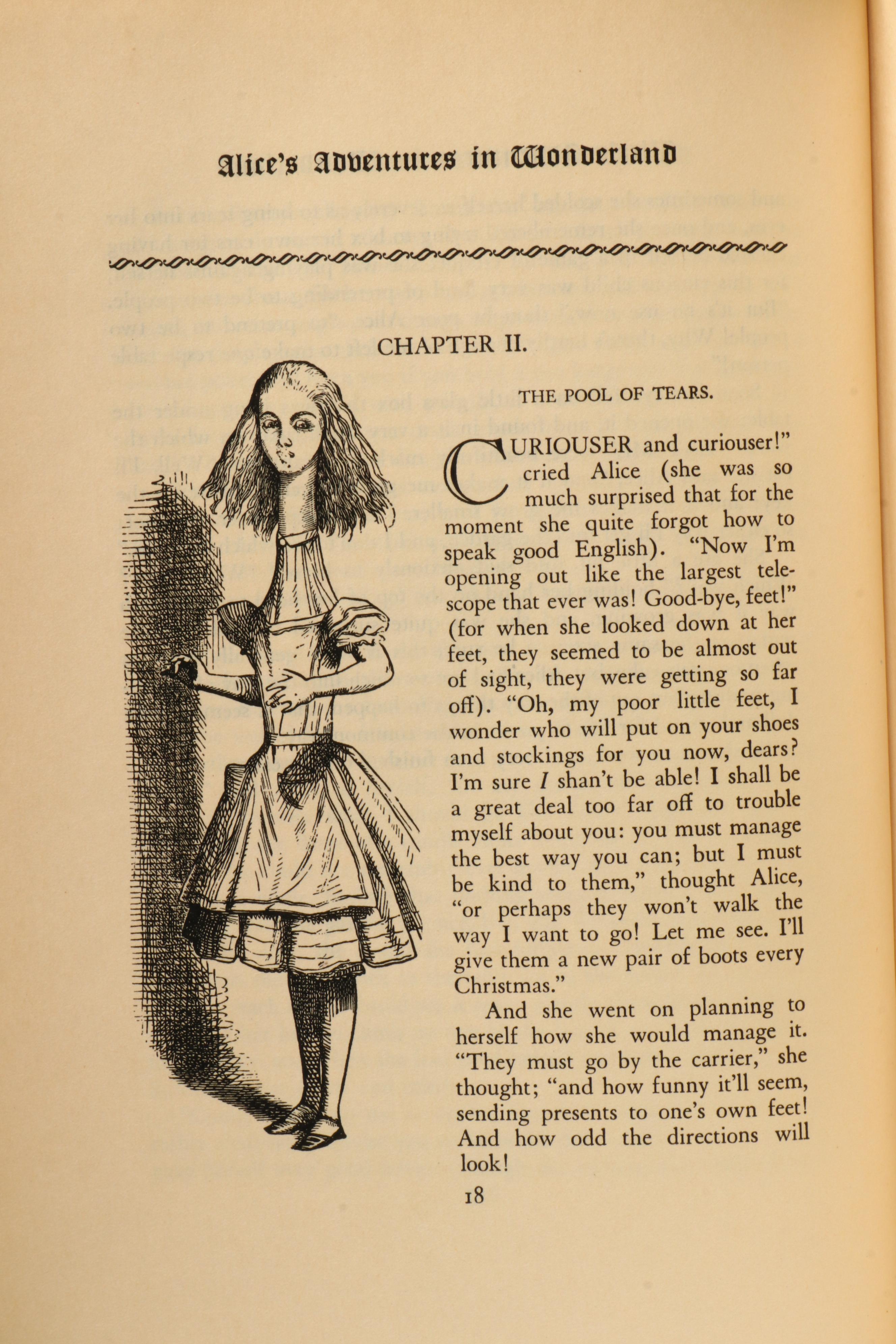 De Luxe "Alice in Wonderland" and "Through the Looking-Glass" by Lewis Carroll