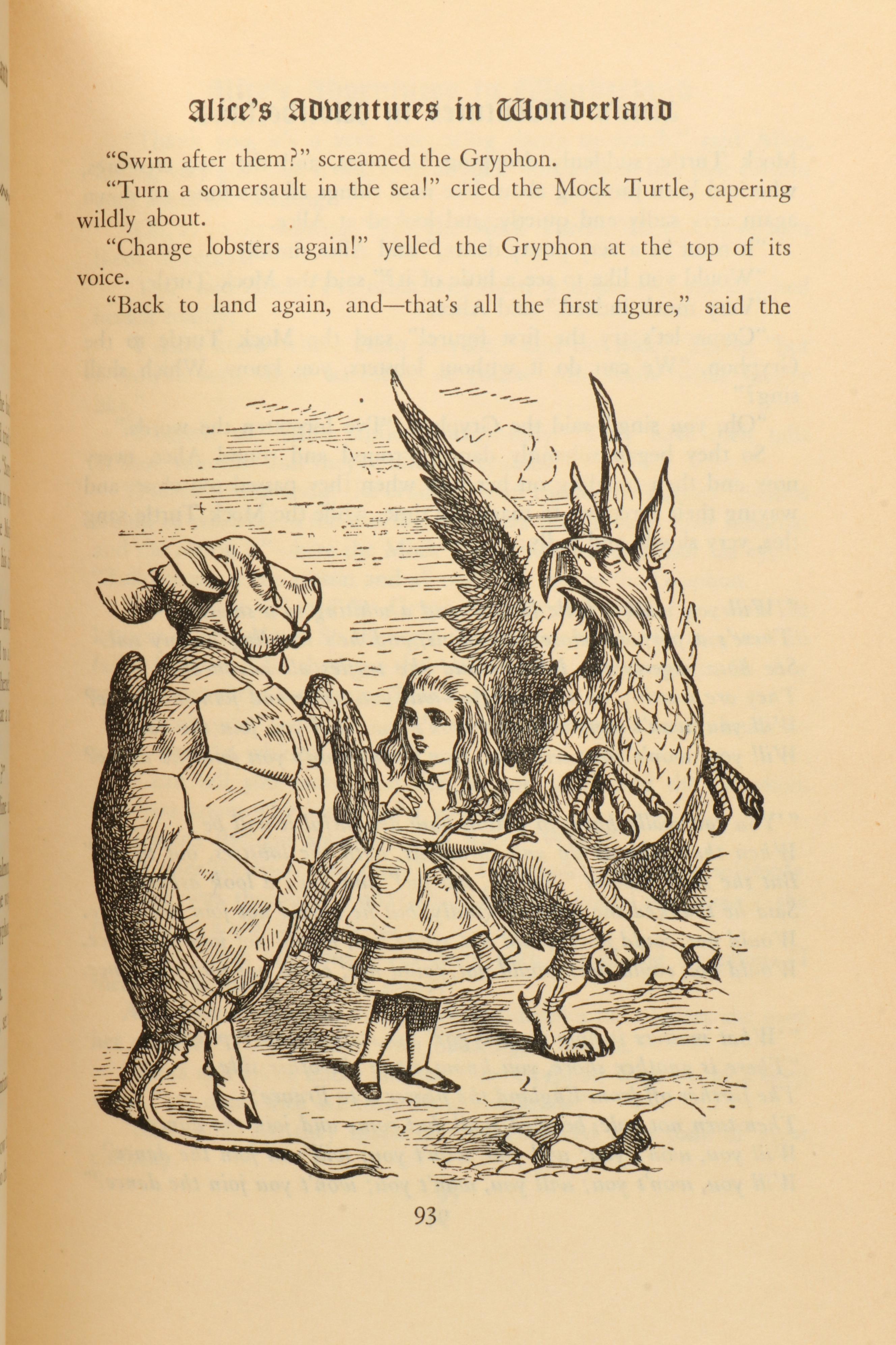 De Luxe "Alice in Wonderland" and "Through the Looking-Glass" by Lewis Carroll