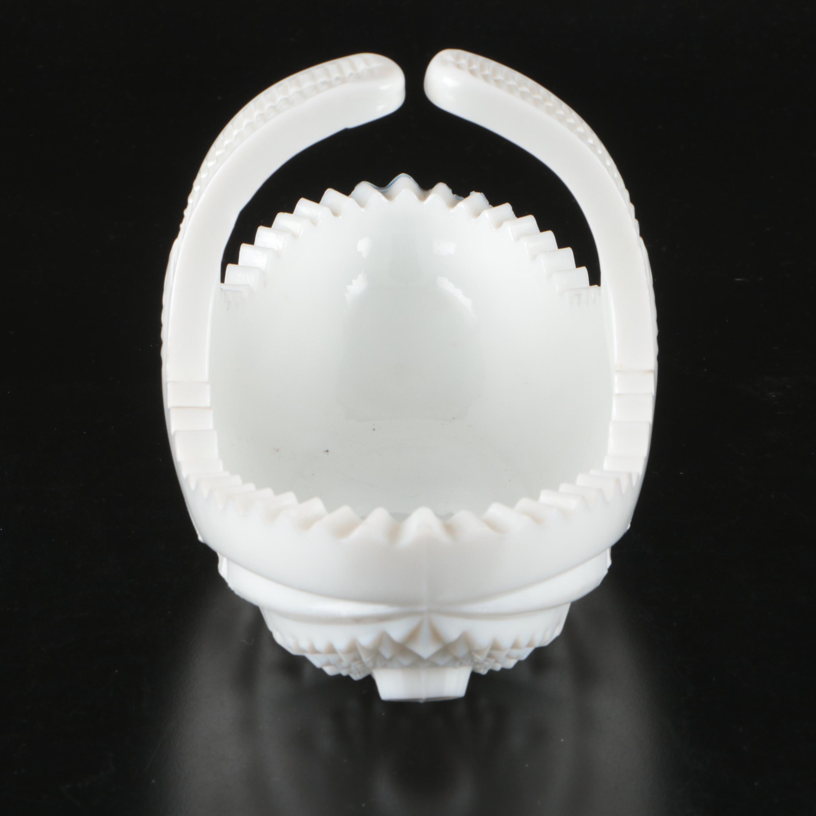 Pyrex Milk Glass Oval Plates with Other Table Accessories, Mid to Late 20th C.