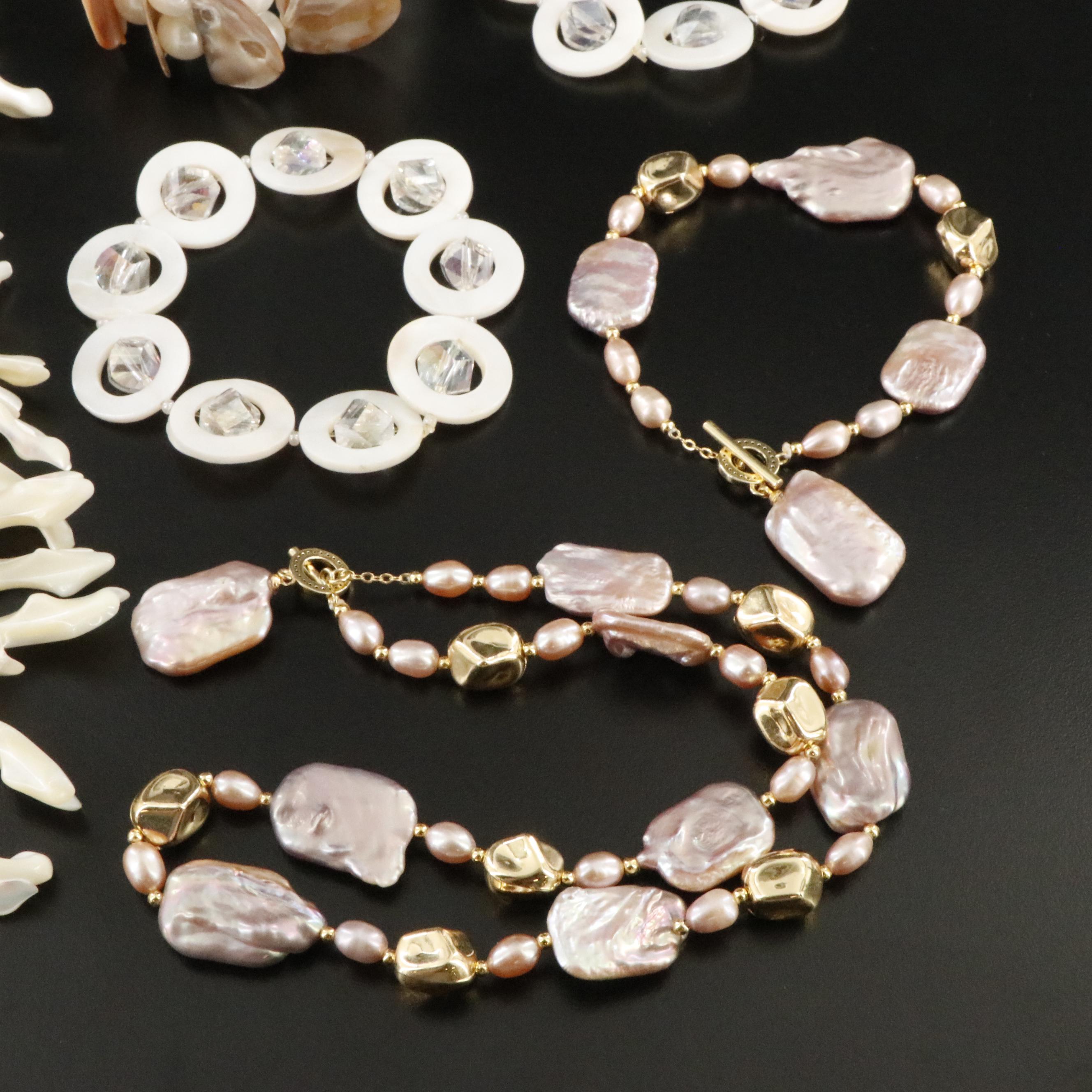 Pearls, Mother-of-Pearl and Crystal Featured in Jewelry Collection