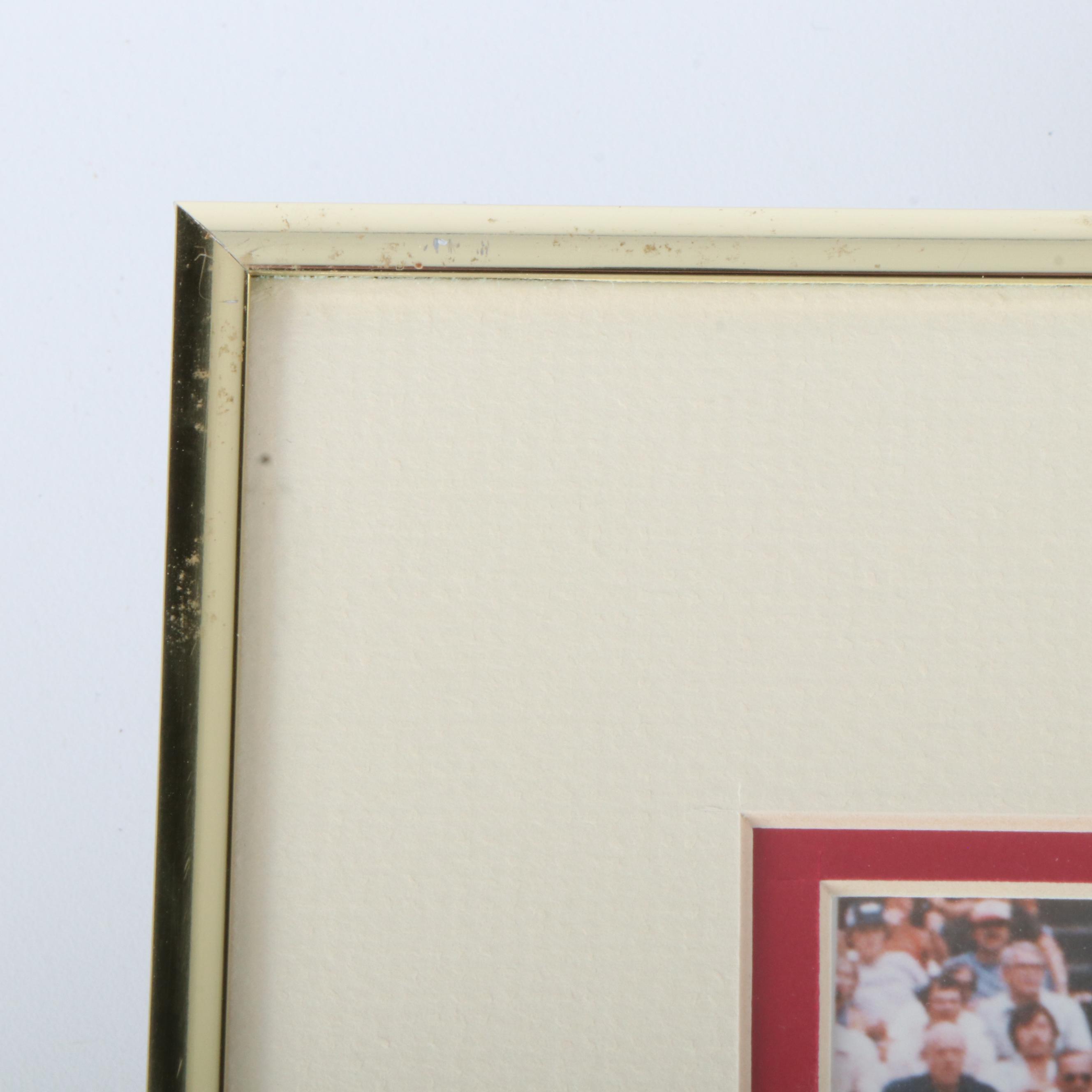 Johnny Bench Signed Limited Edition Cincinnati Reds Display