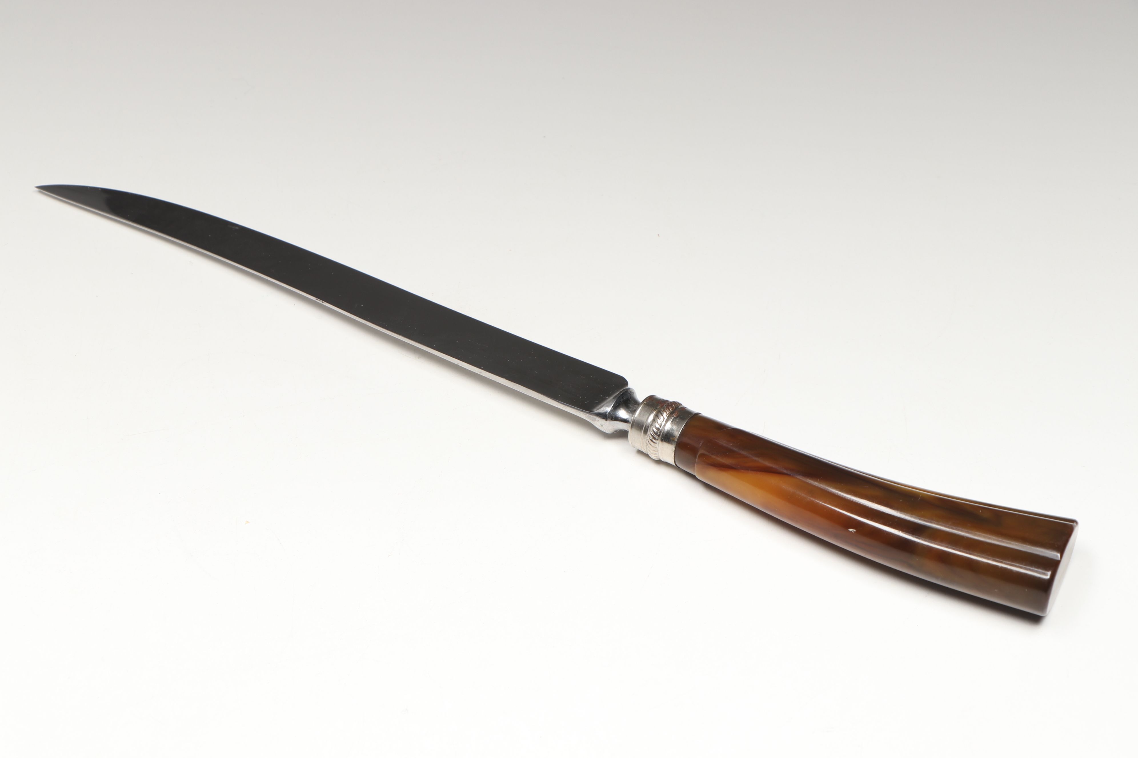 E. Parker & Sons Stainless Steel Carving Set with Resin Handle Magnifying Glass