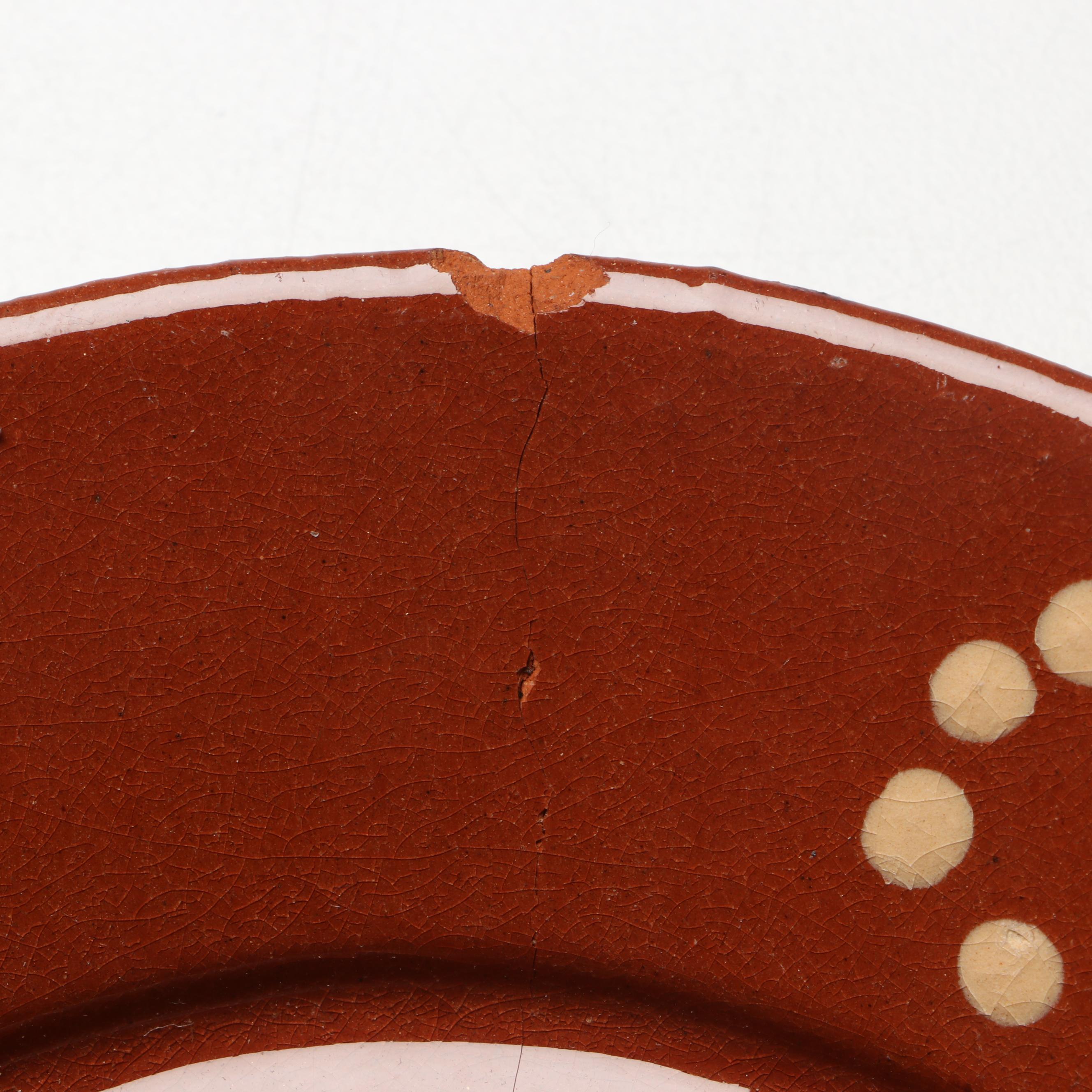 Mexican Folk Art Plate and Glazed Terracotta Tableware