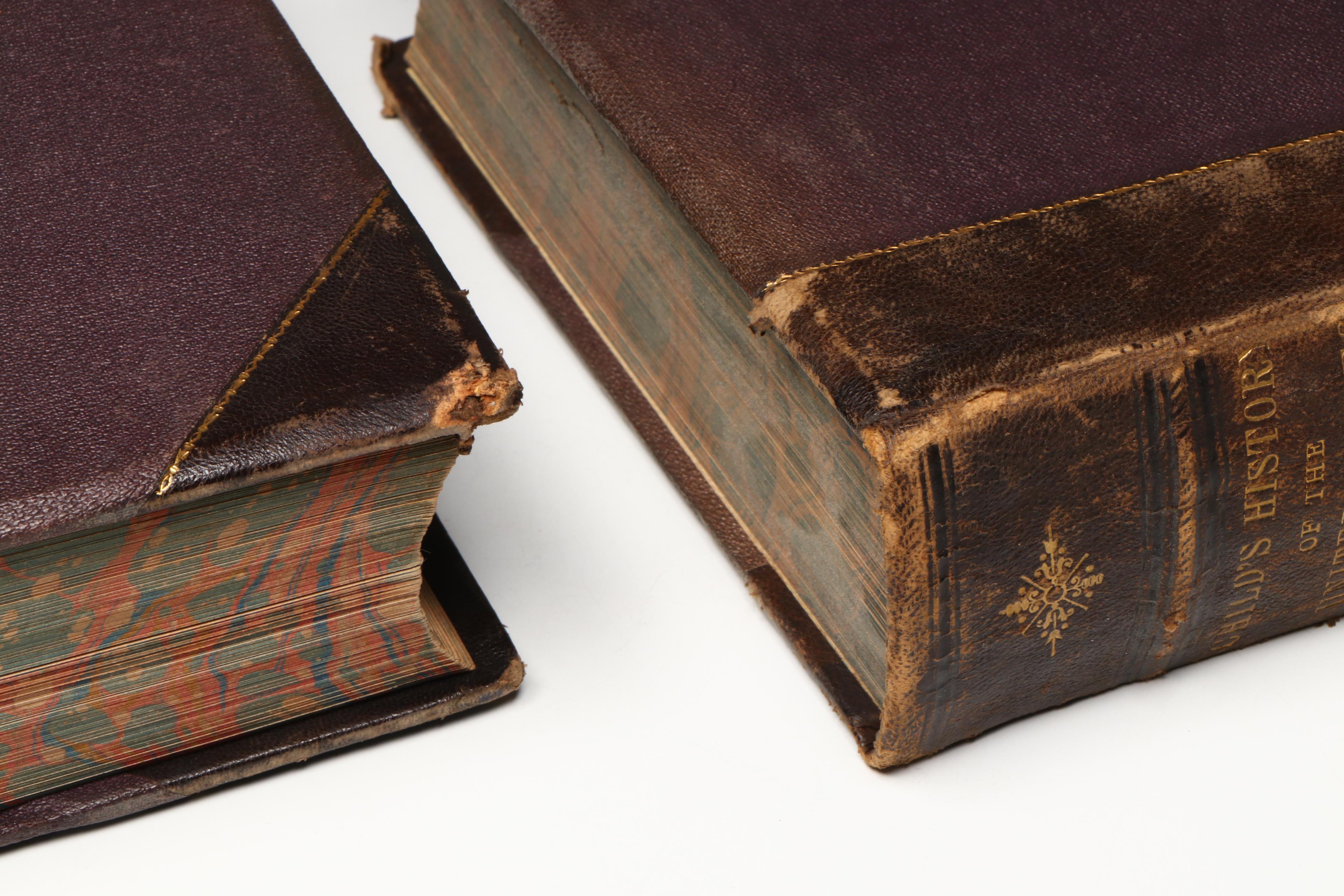 "A Child's History of the United States" Two-Volume Set by John G. Shea, 1872