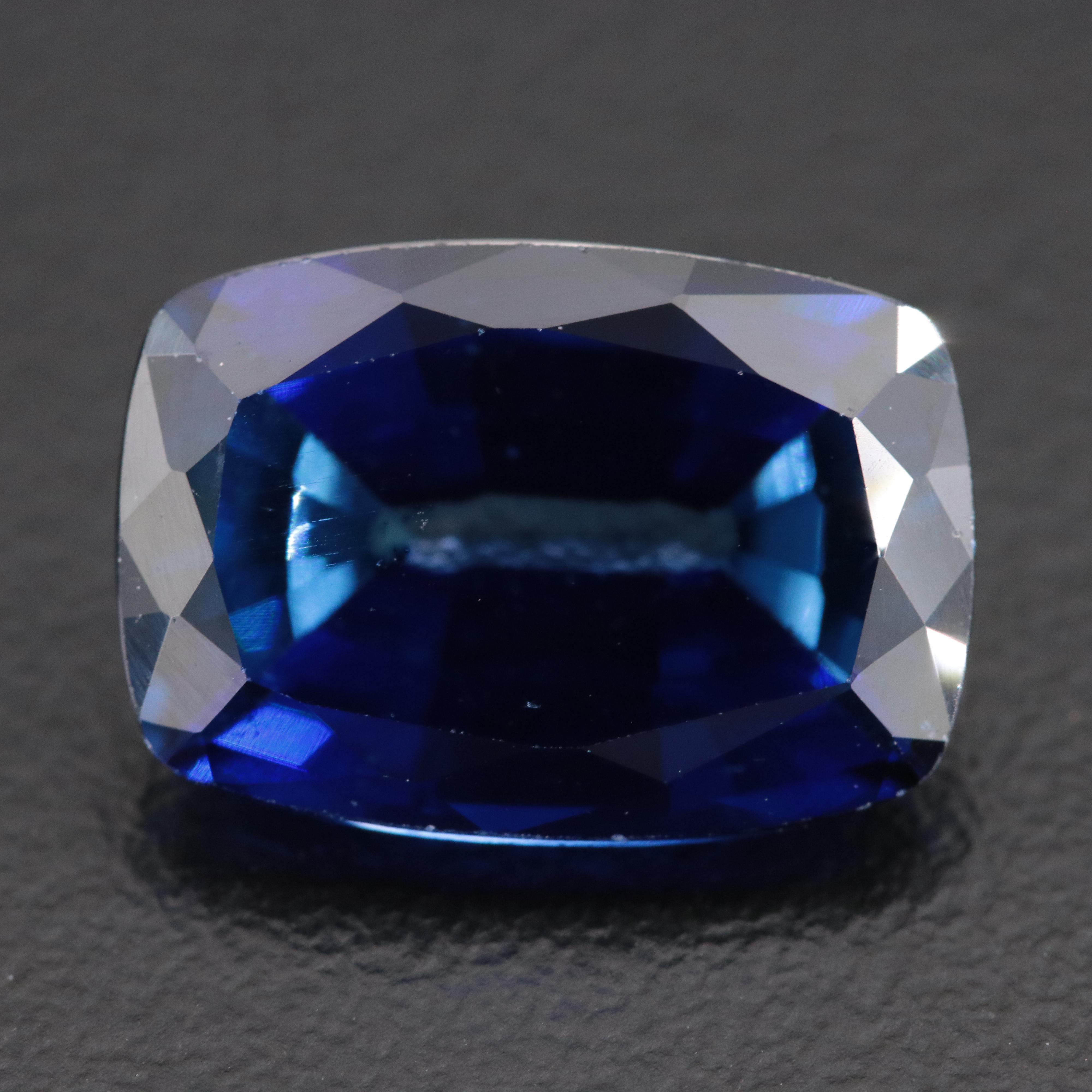 Loose 8.57 CT Lab Grown Sapphire