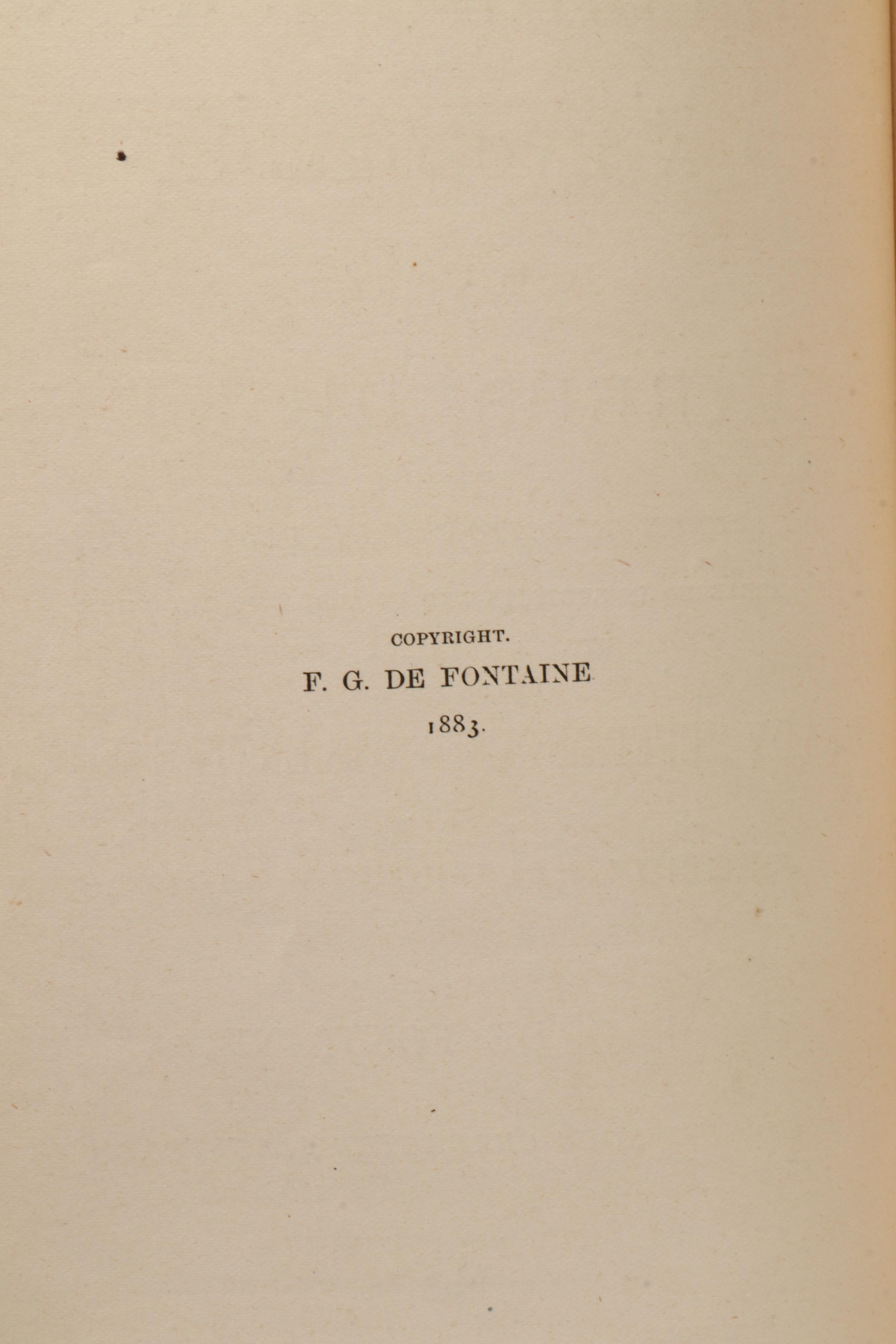 Illustrated "The Fireside Dickens" by F. G. de Fontaine, 1883
