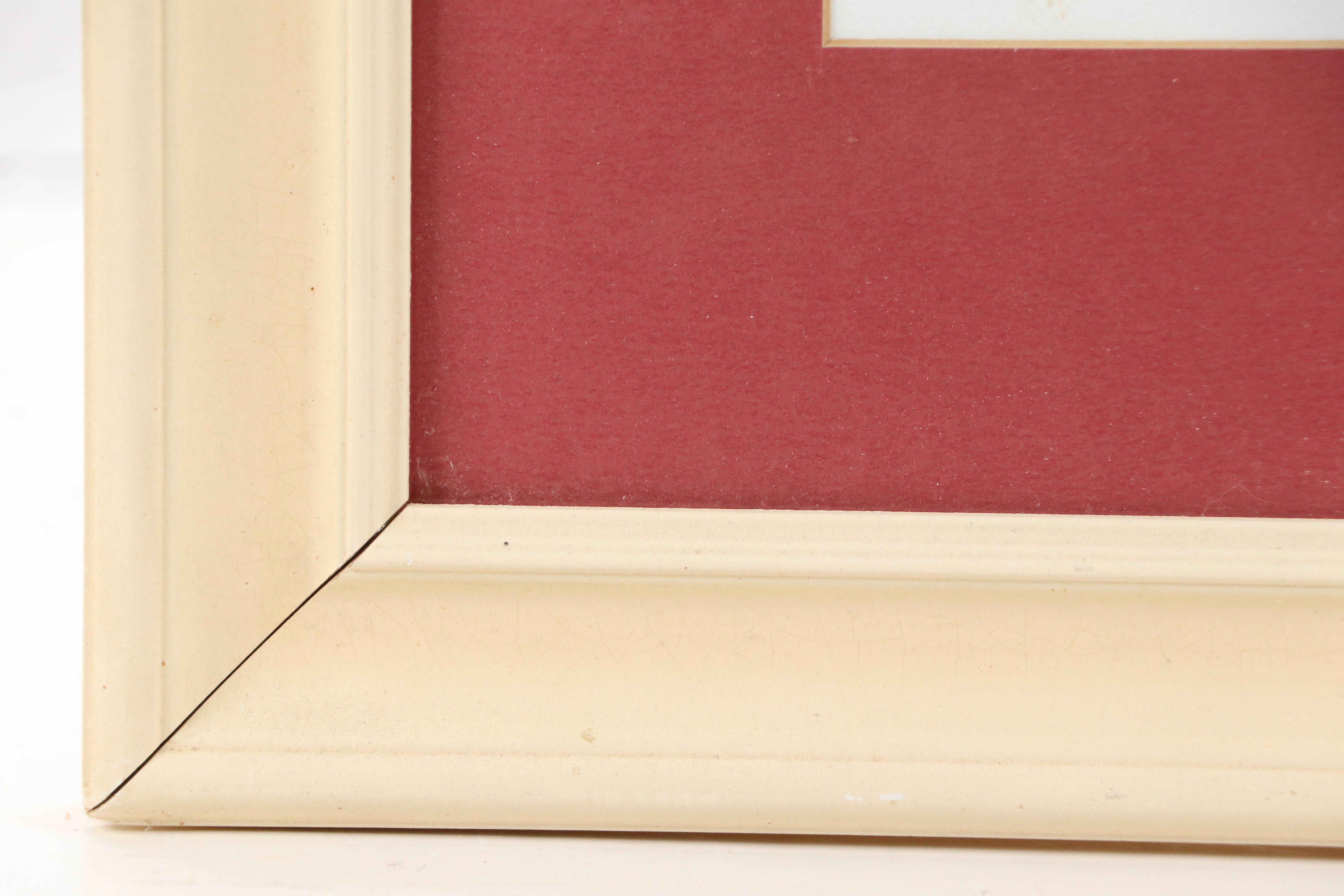 Madeline Tully Floral Watercolor Painting with Red Berries, 1998