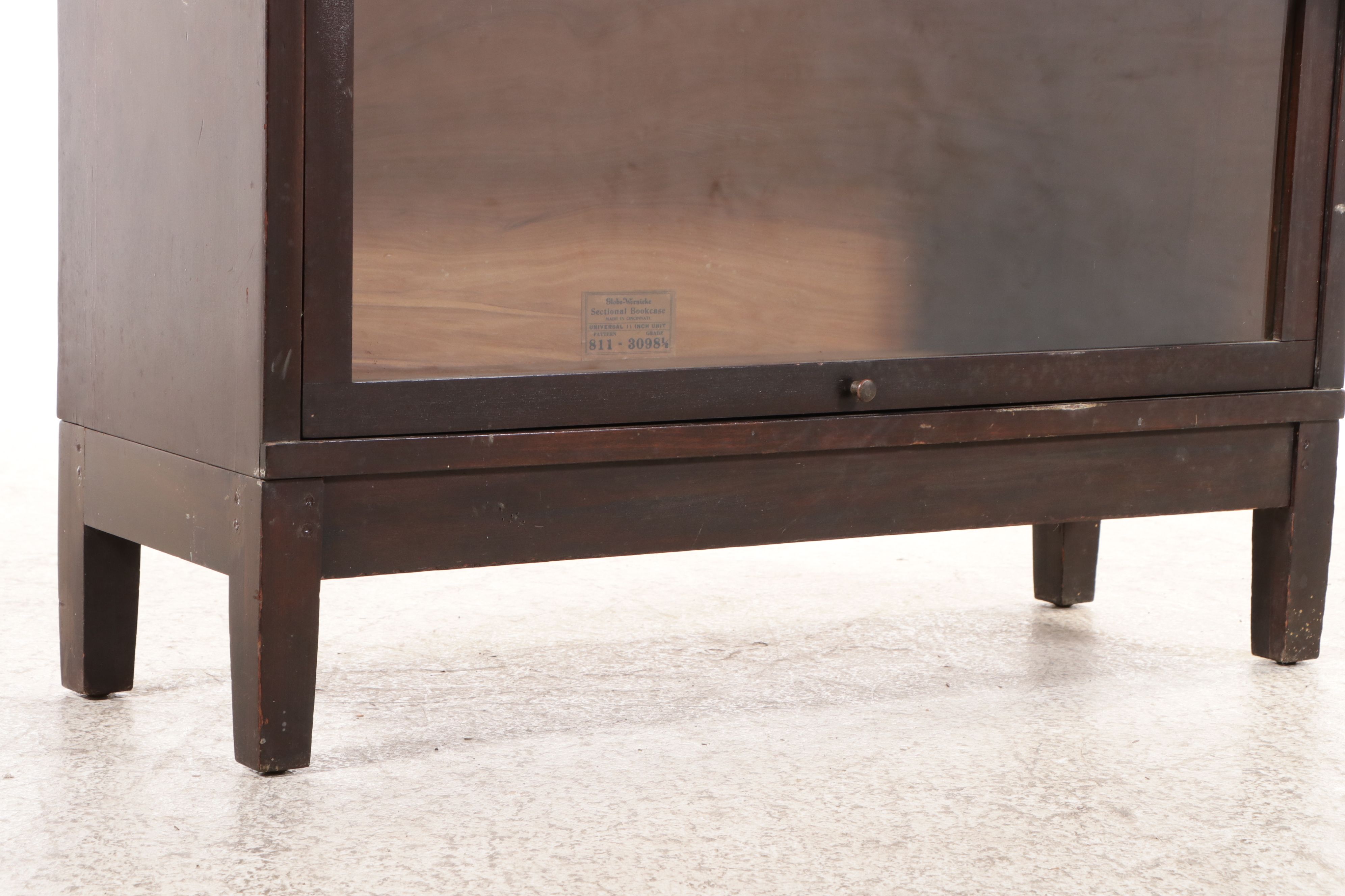 Globe-Wernicke Three-Shelf Barrister's Bookcase