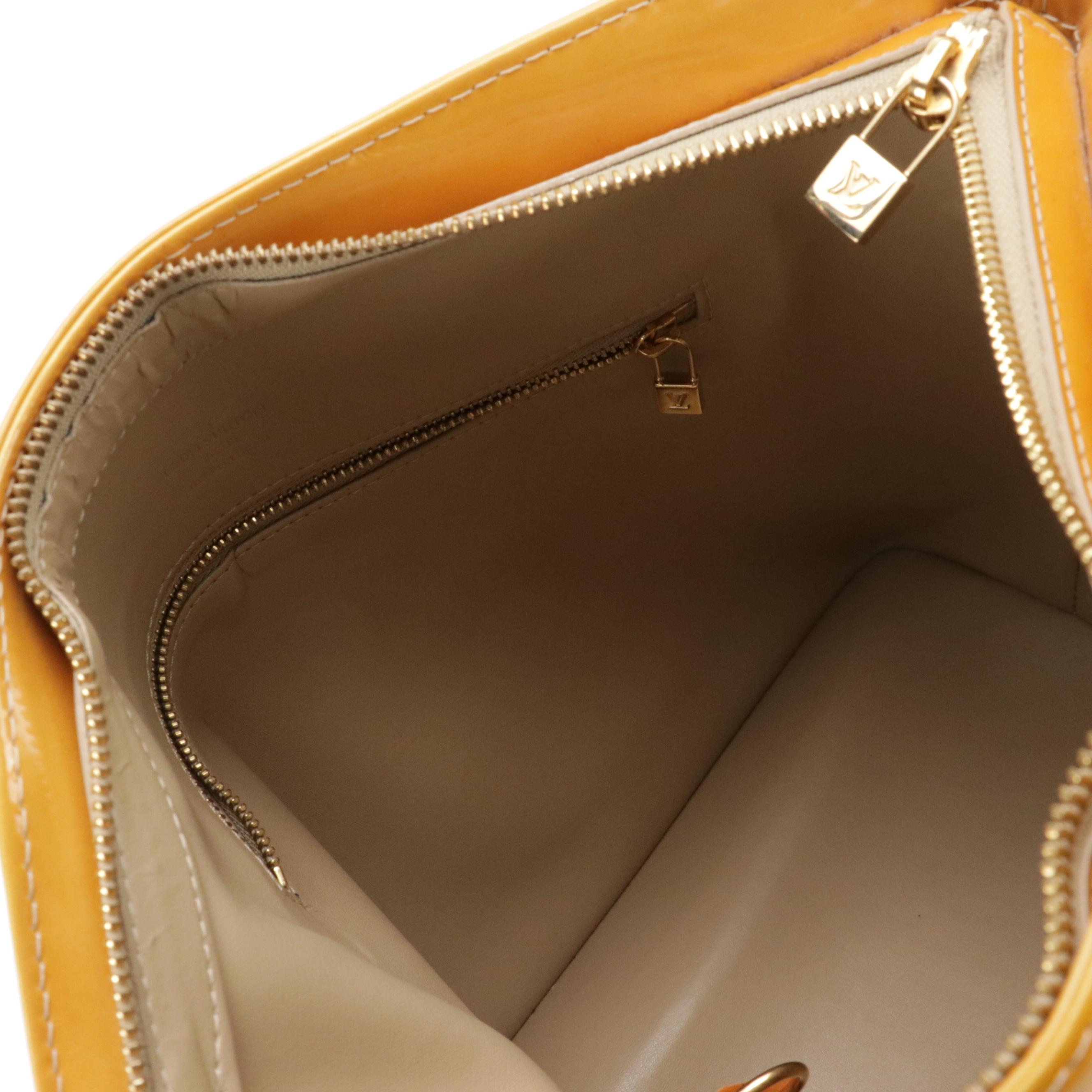 Louis Vuitton Houston Shoulder Bag in Mango/Dark Yellow Vernis Leather