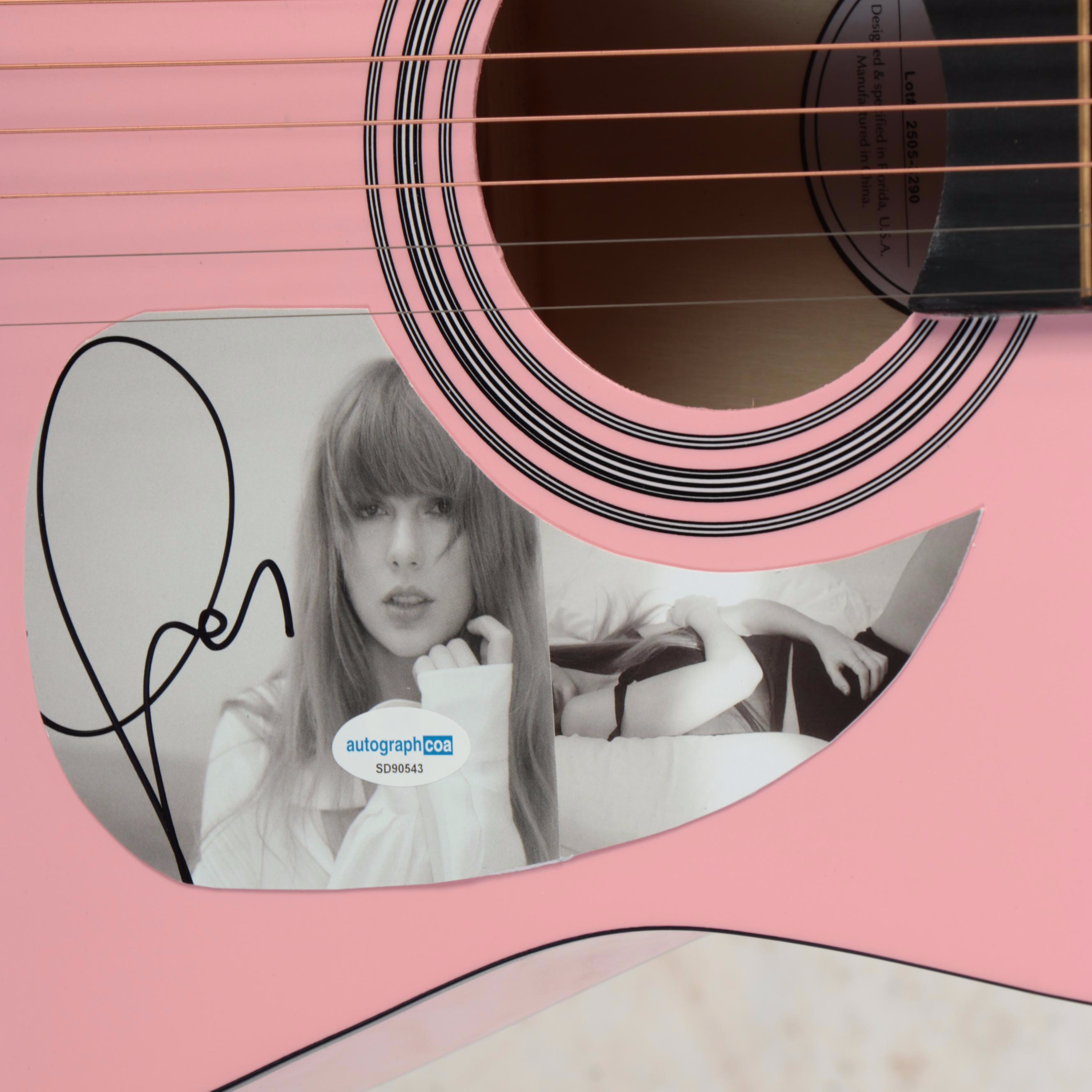 Taylor Swift Decal-Signed Ashthorpe Acoustic Guitar