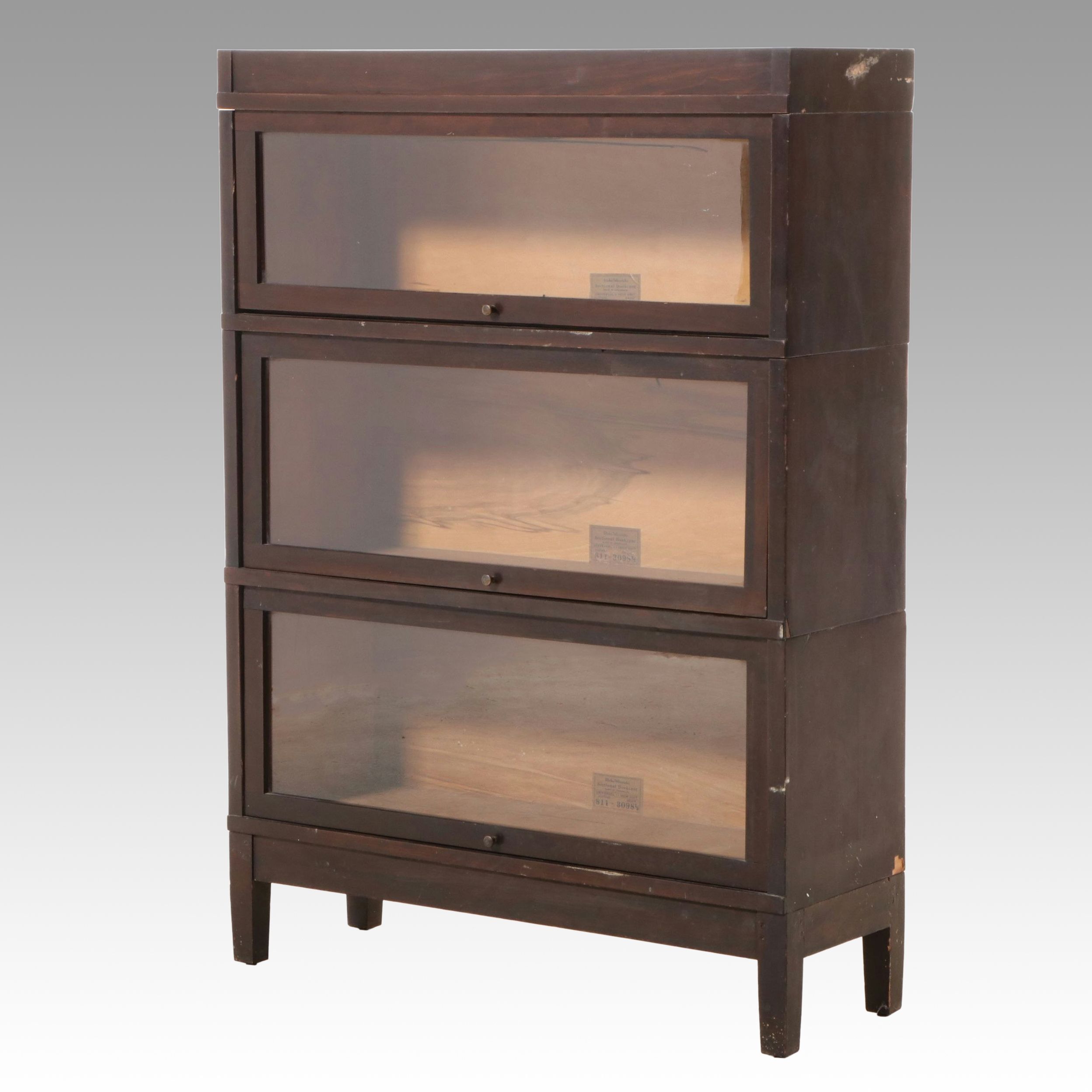 Globe-Wernicke Three-Shelf Barrister's Bookcase