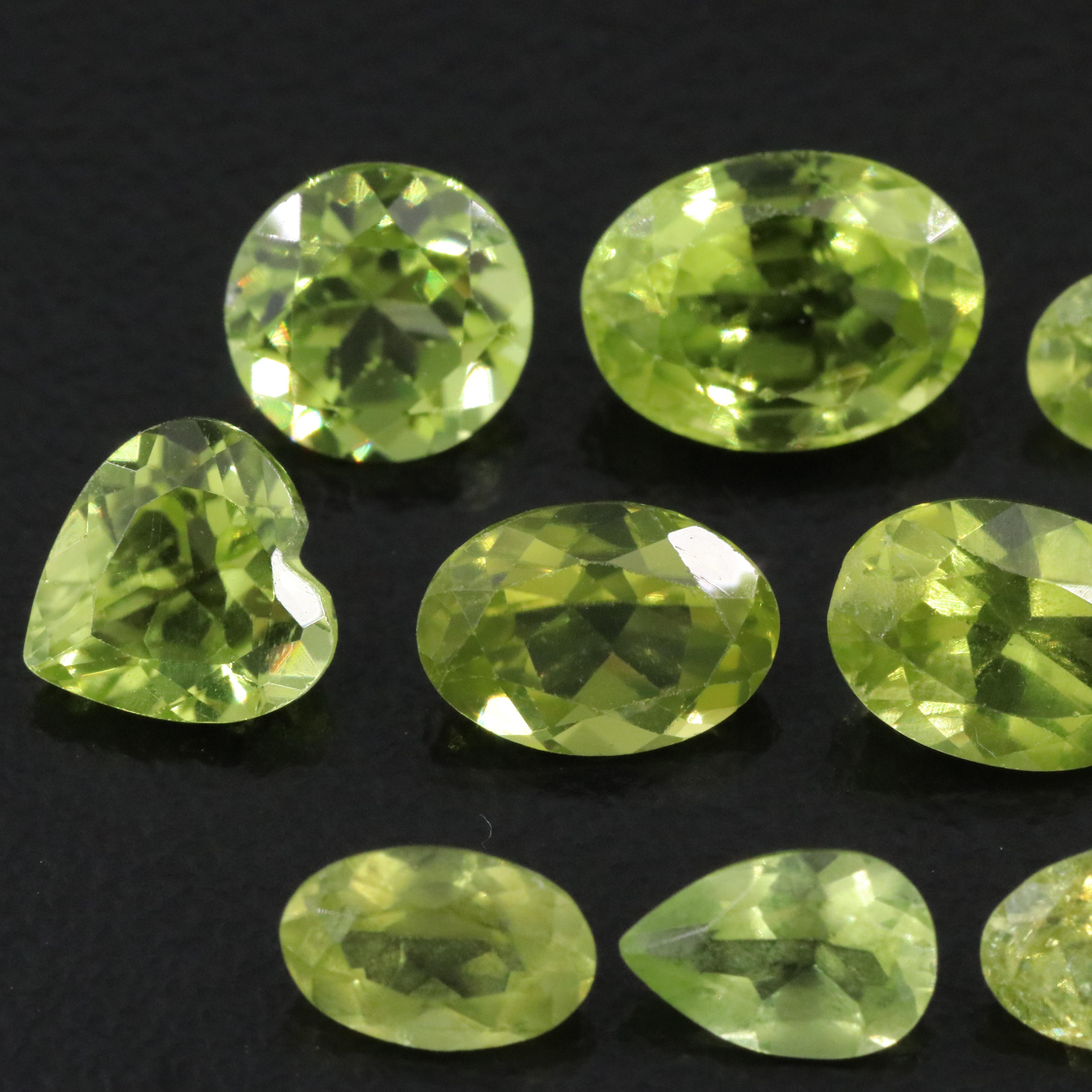 Loose 7.42 CTW Peridot Lot