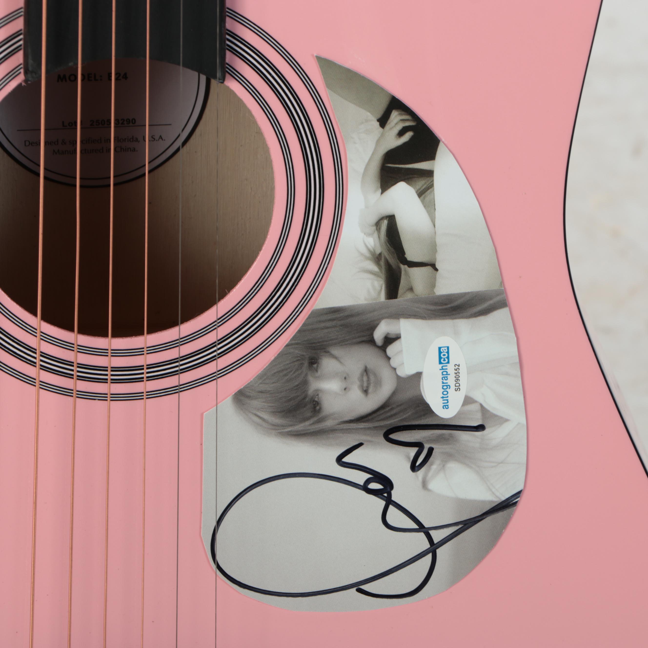 Taylor Swift Decal-Signed Ashthorpe Acoustic Guitar