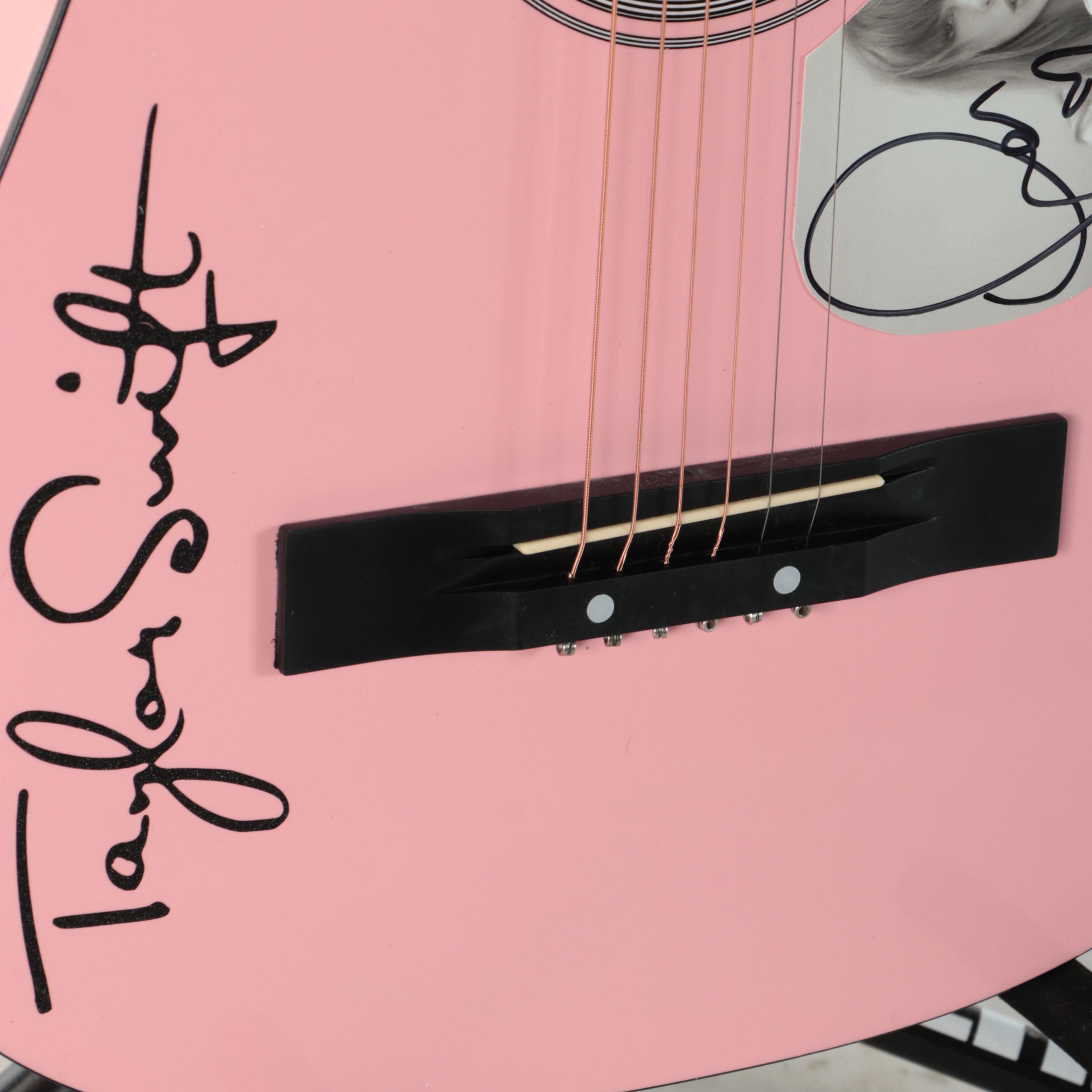 Taylor Swift Decal-Signed Ashthorpe Acoustic Guitar