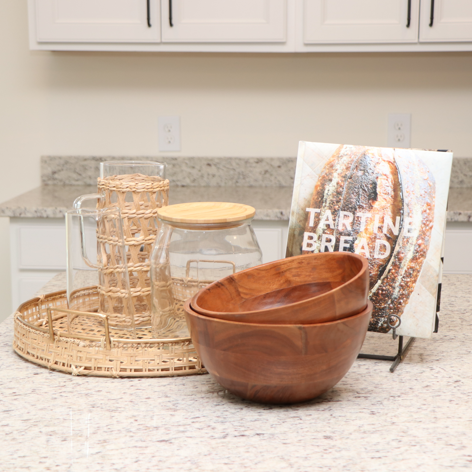 Chad Robertson "Tartine Bread" with Wood and Wicker Serveware