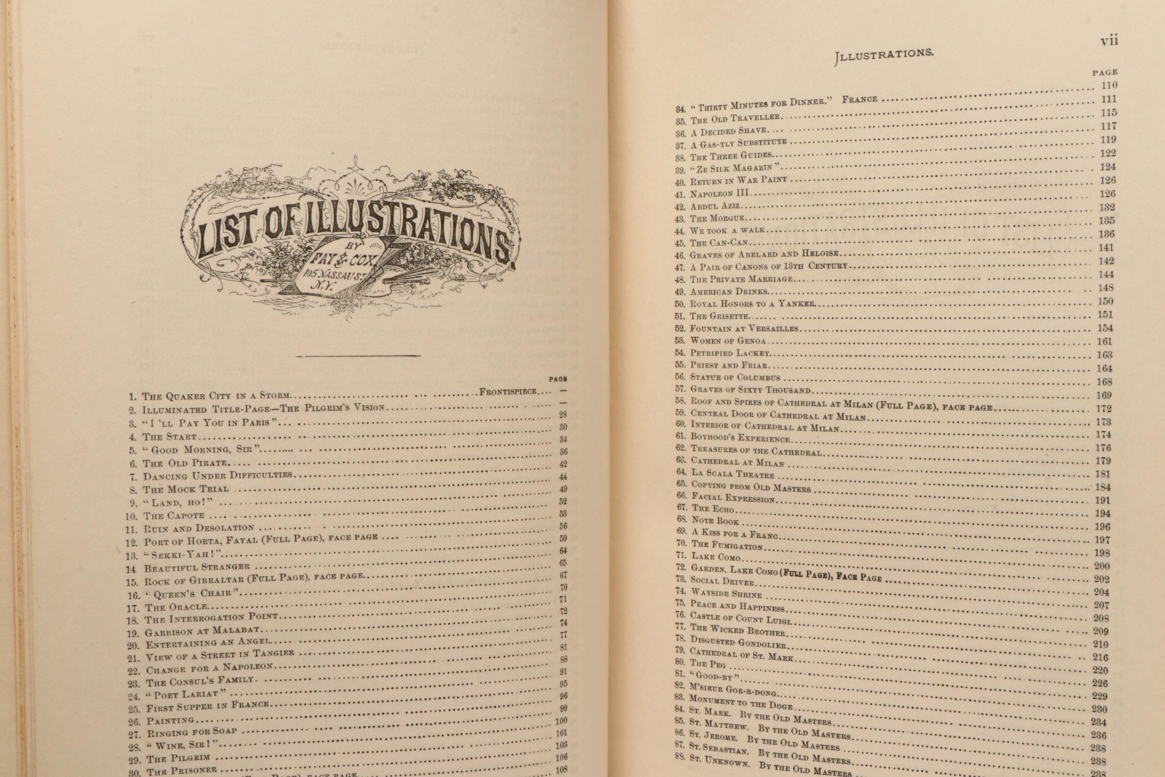 "The Innocents Abroad, or The New Pilgrims' Progress" by Mark Twain, 1895