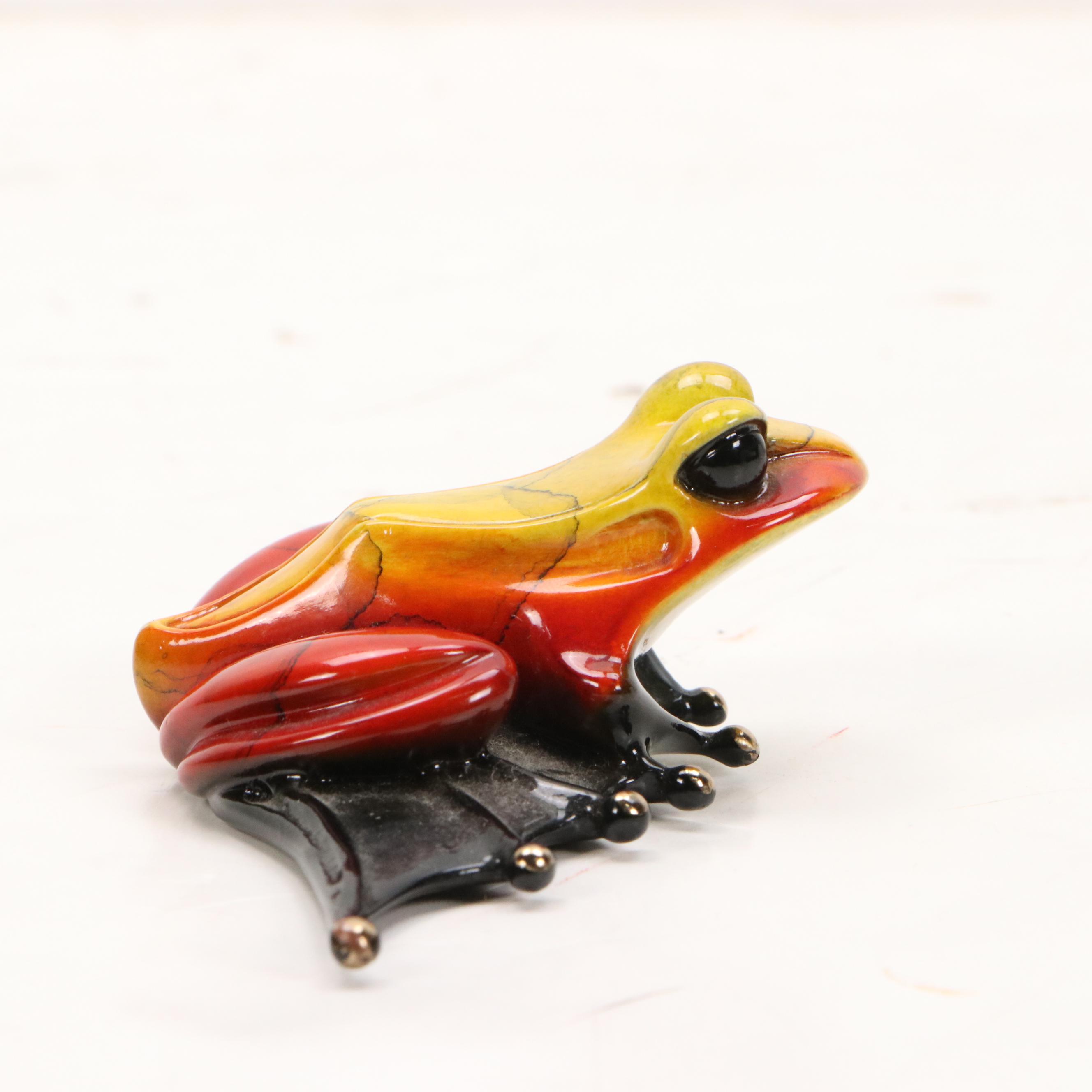 Tim Cotterill Cast Bronze Frogs "Zen" and "Flipper," 2000s