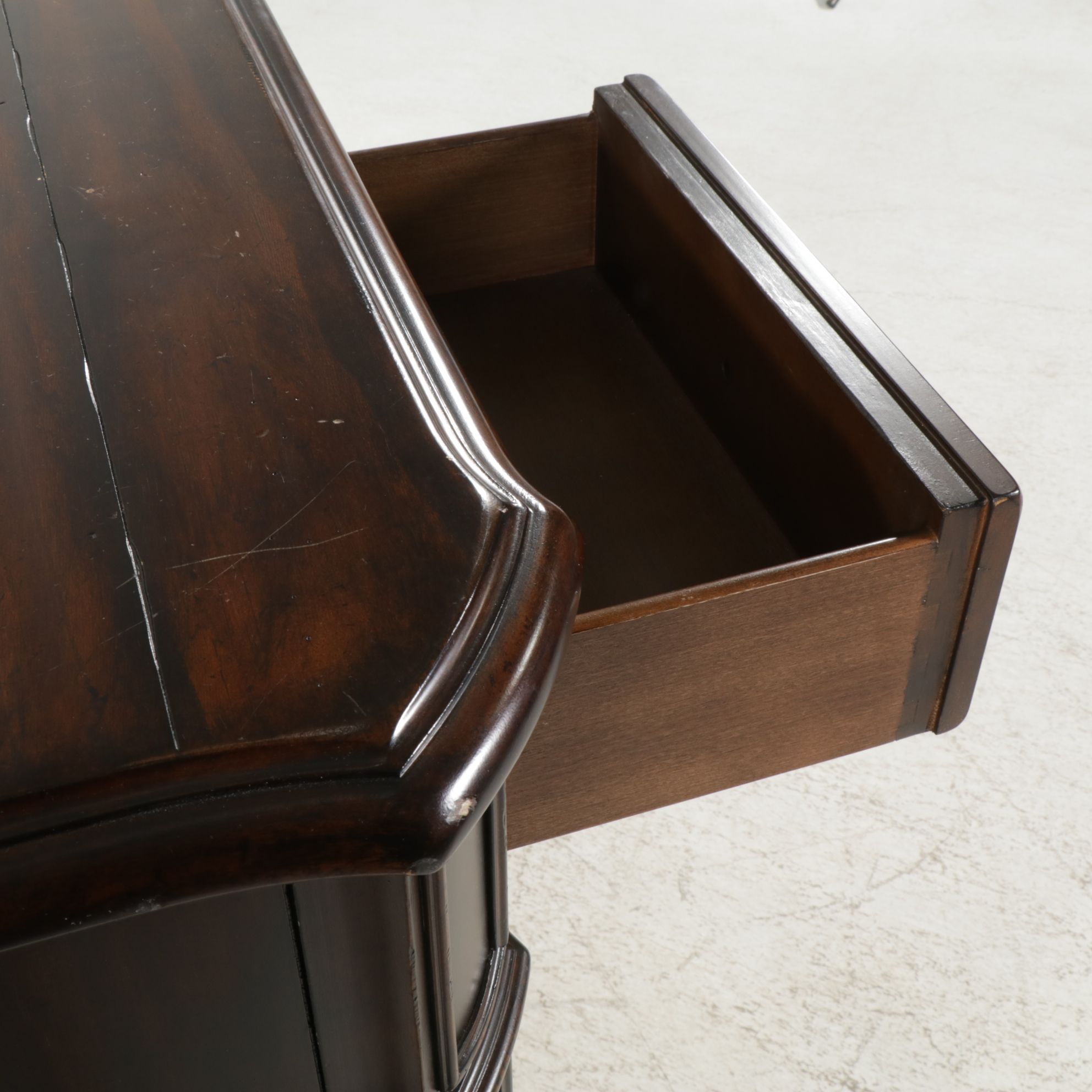 Schnadig Mahogany Sideboard with Marble Insert, 21st Century