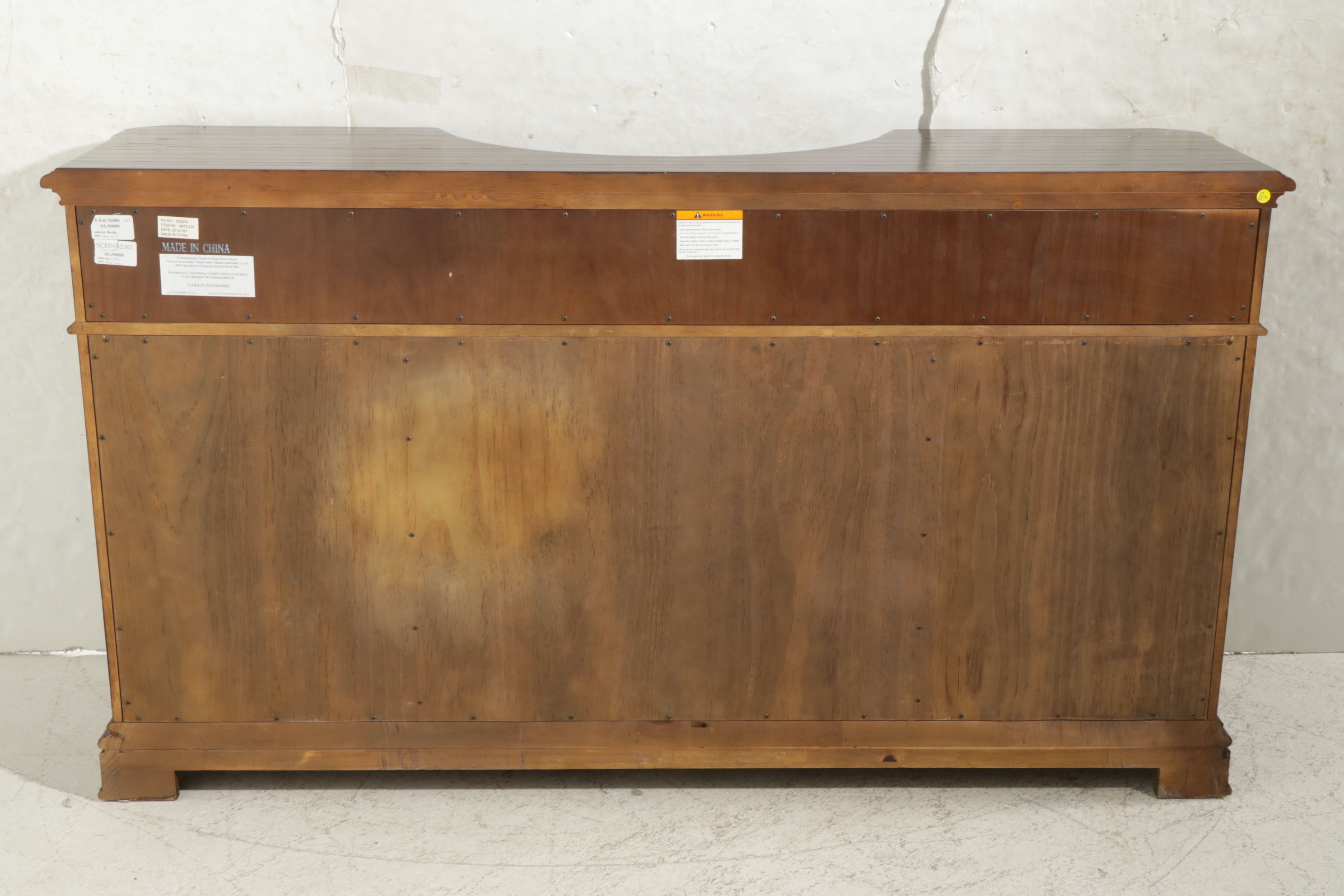 Schnadig Mahogany Sideboard with Marble Insert, 21st Century