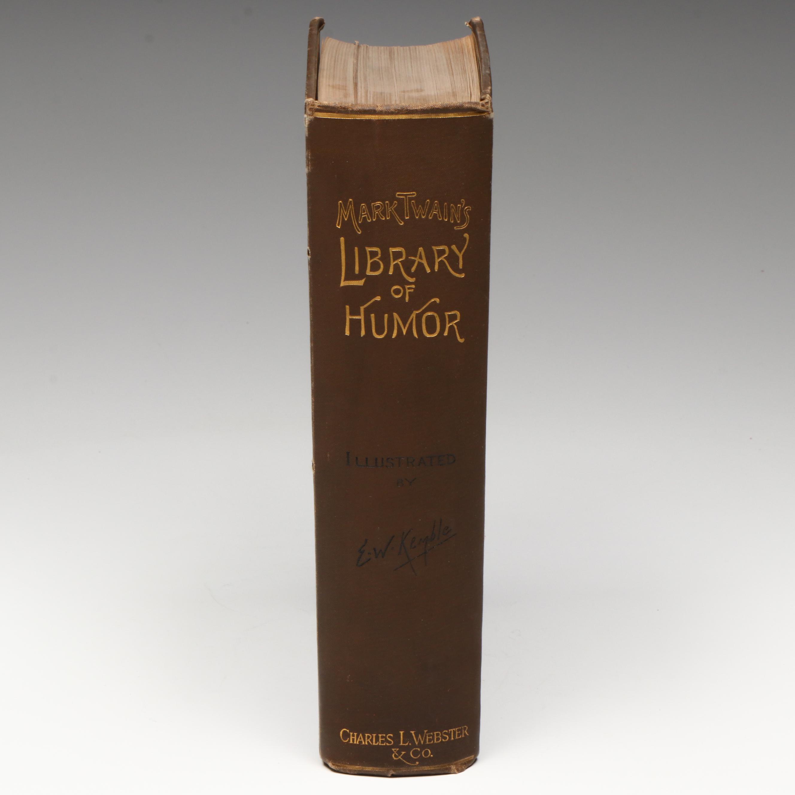 First Edition, First State "Mark Twain's Library of Humor," 1888