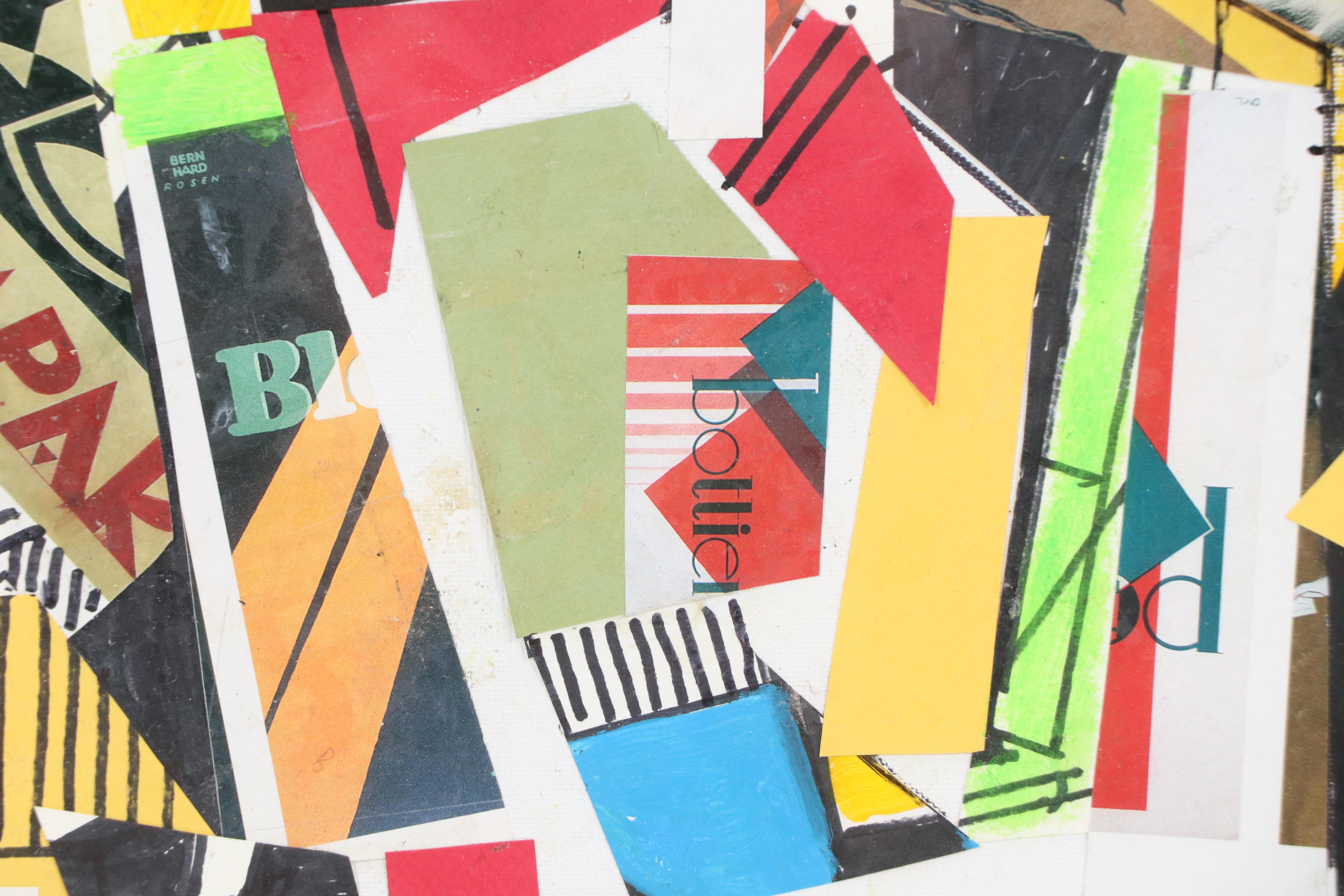 Ronald Ahlström Modern Mixed Media Collage, Late 20th/ 21st Century