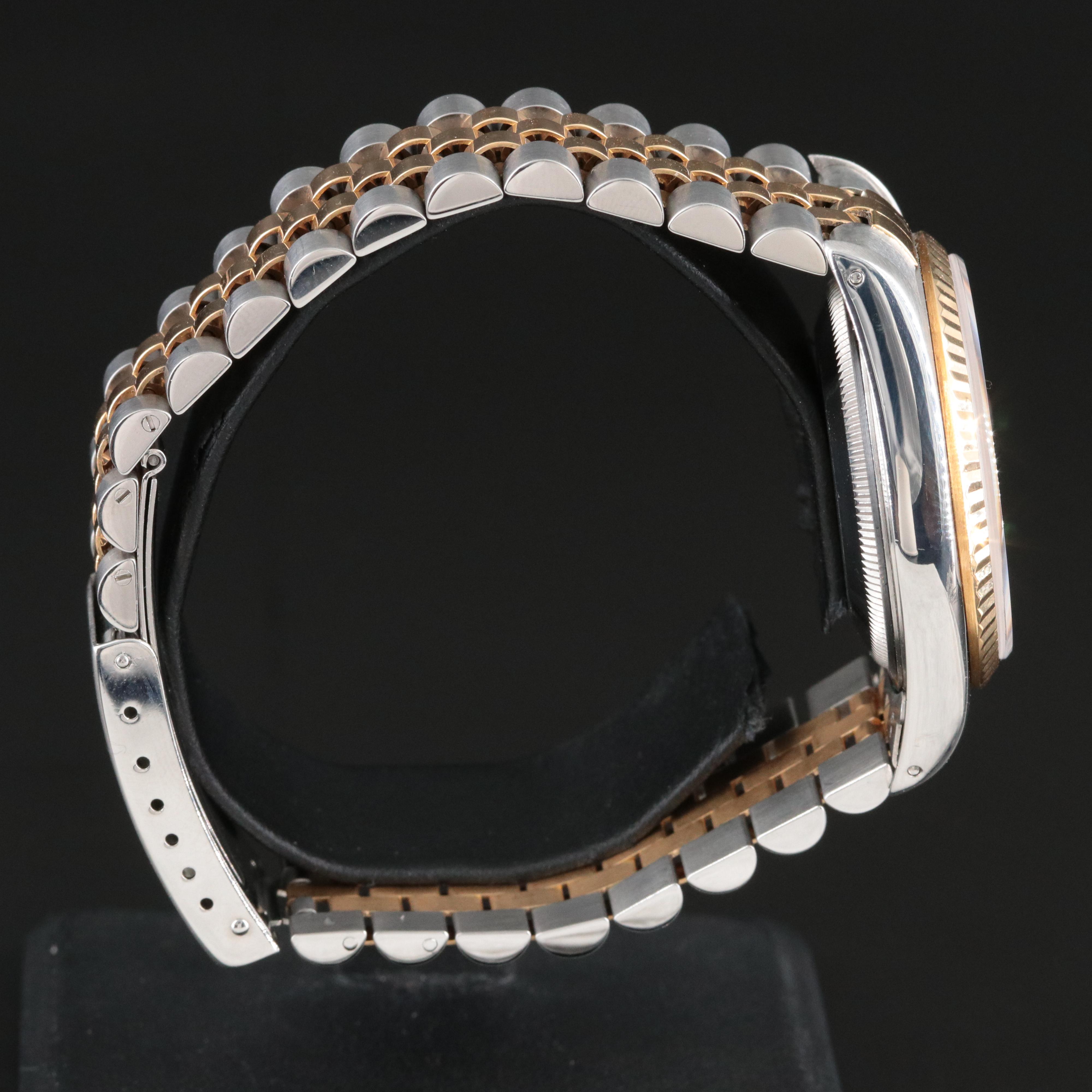 1991 Rolex Custom Diamond Dial Datejust Watch