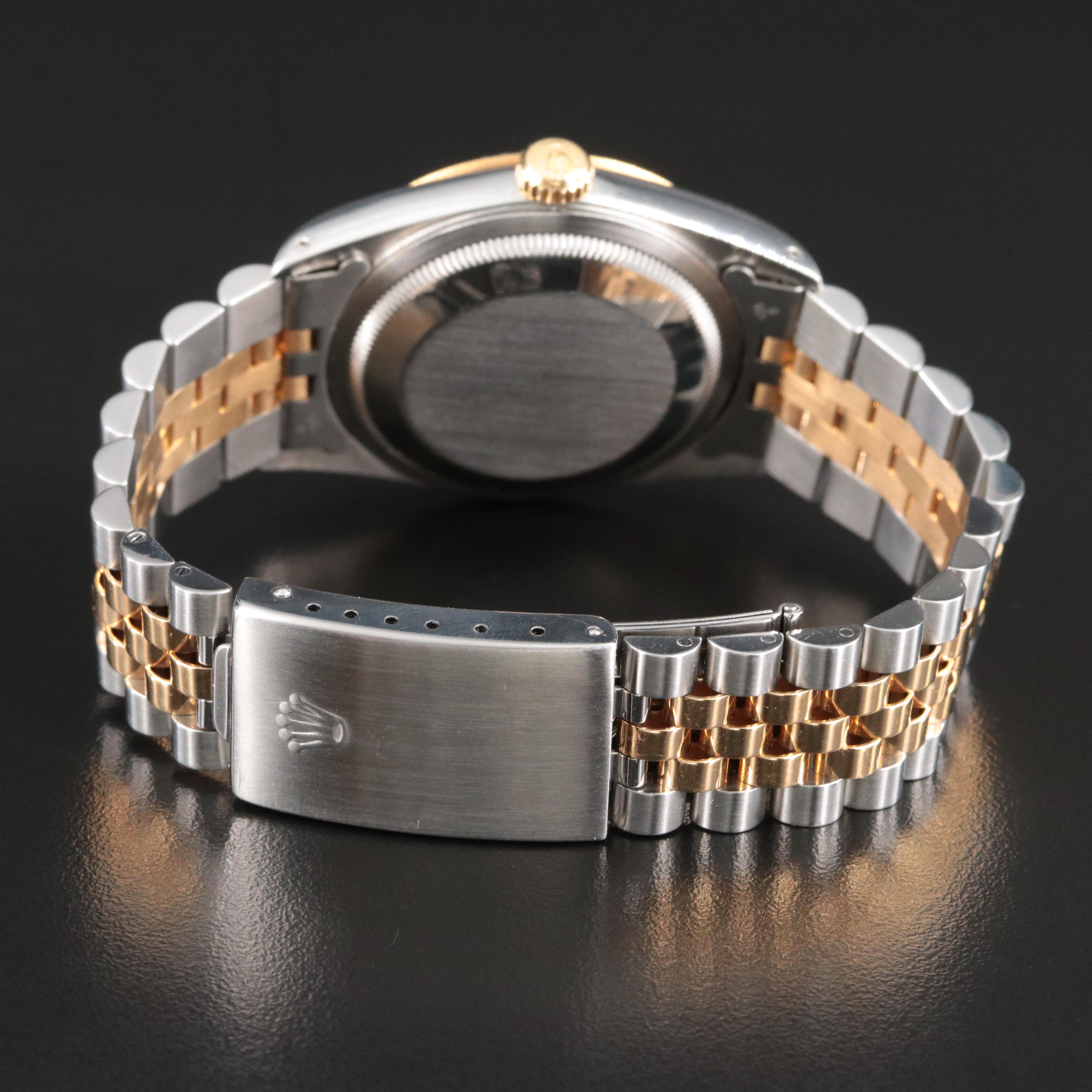 1991 Rolex Custom Diamond Dial Datejust Watch