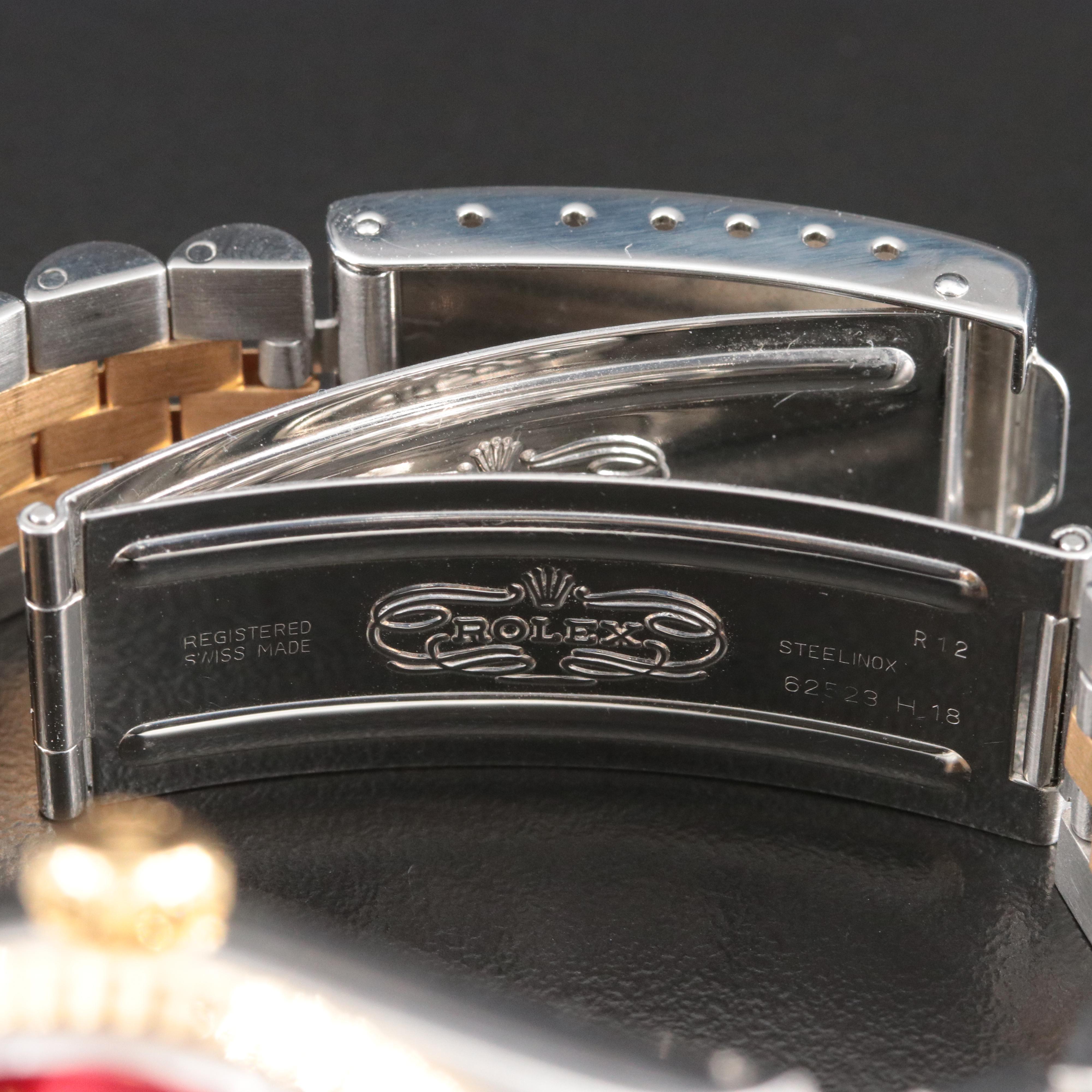 1991 Rolex Custom Diamond Dial Datejust Watch