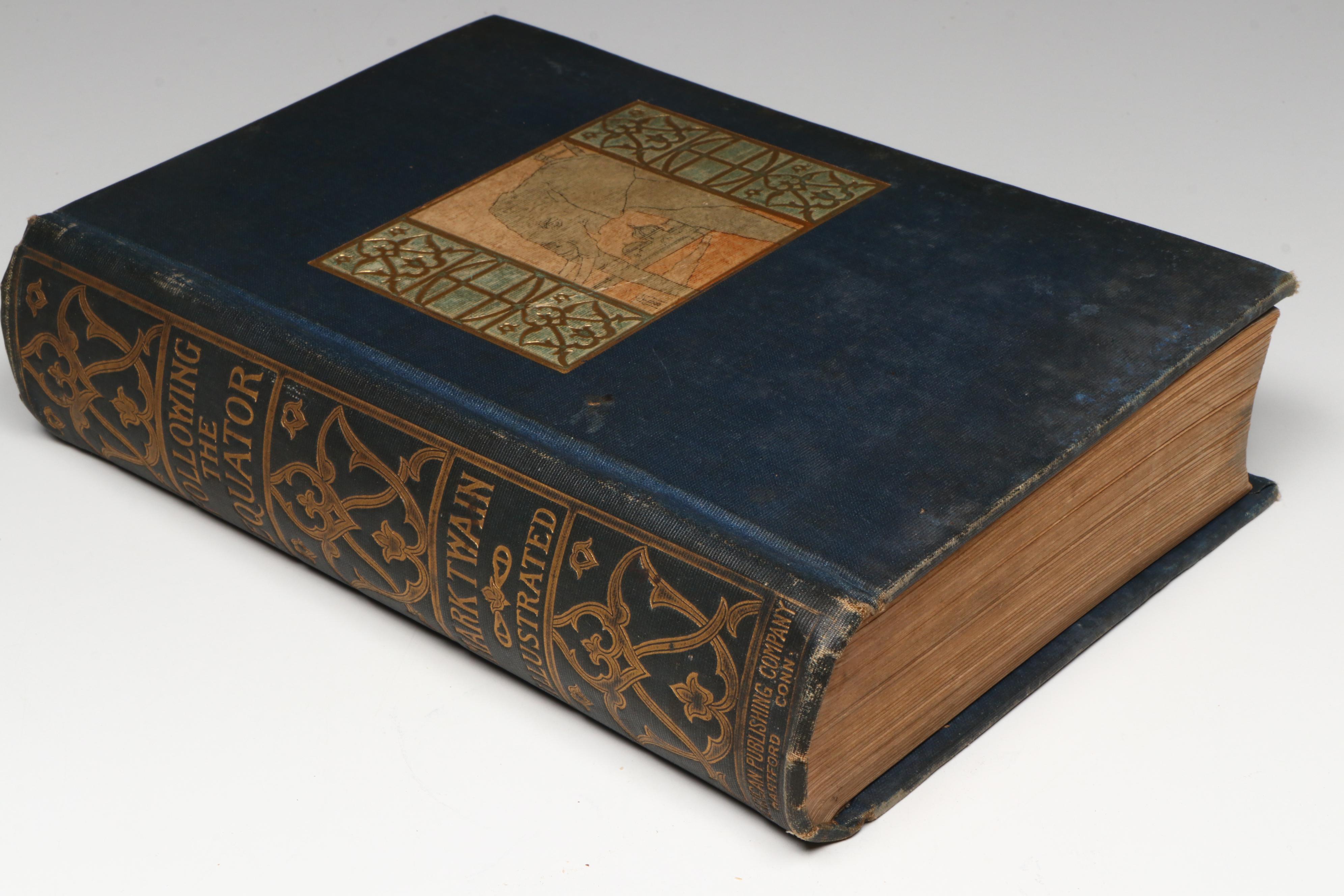 First Edition "Following the Equator: A Journey Around the World" by Mark Twain
