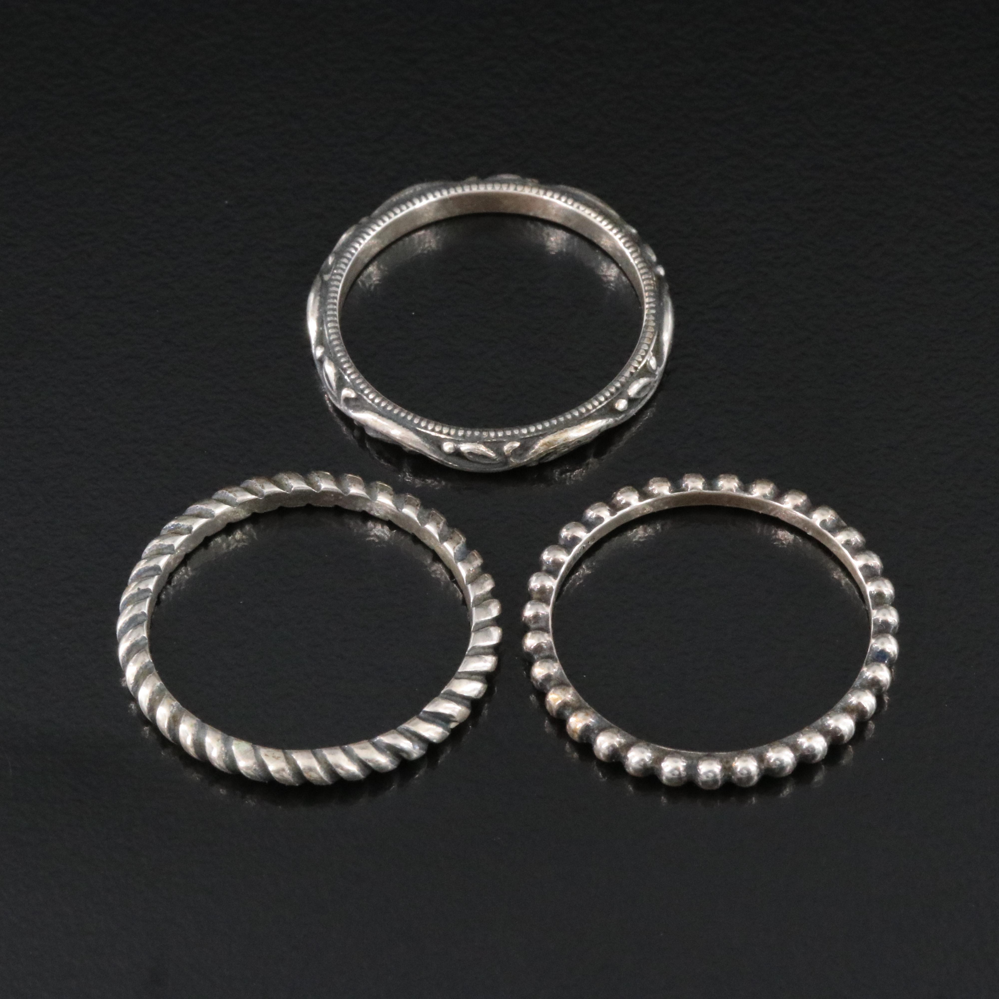 James Avery Sterling Stacking Bands