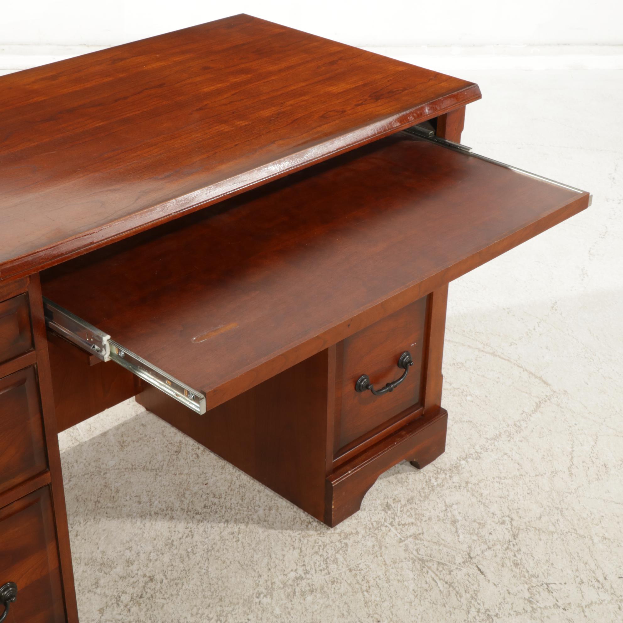 Wood Kneehole Desk, 21st Century