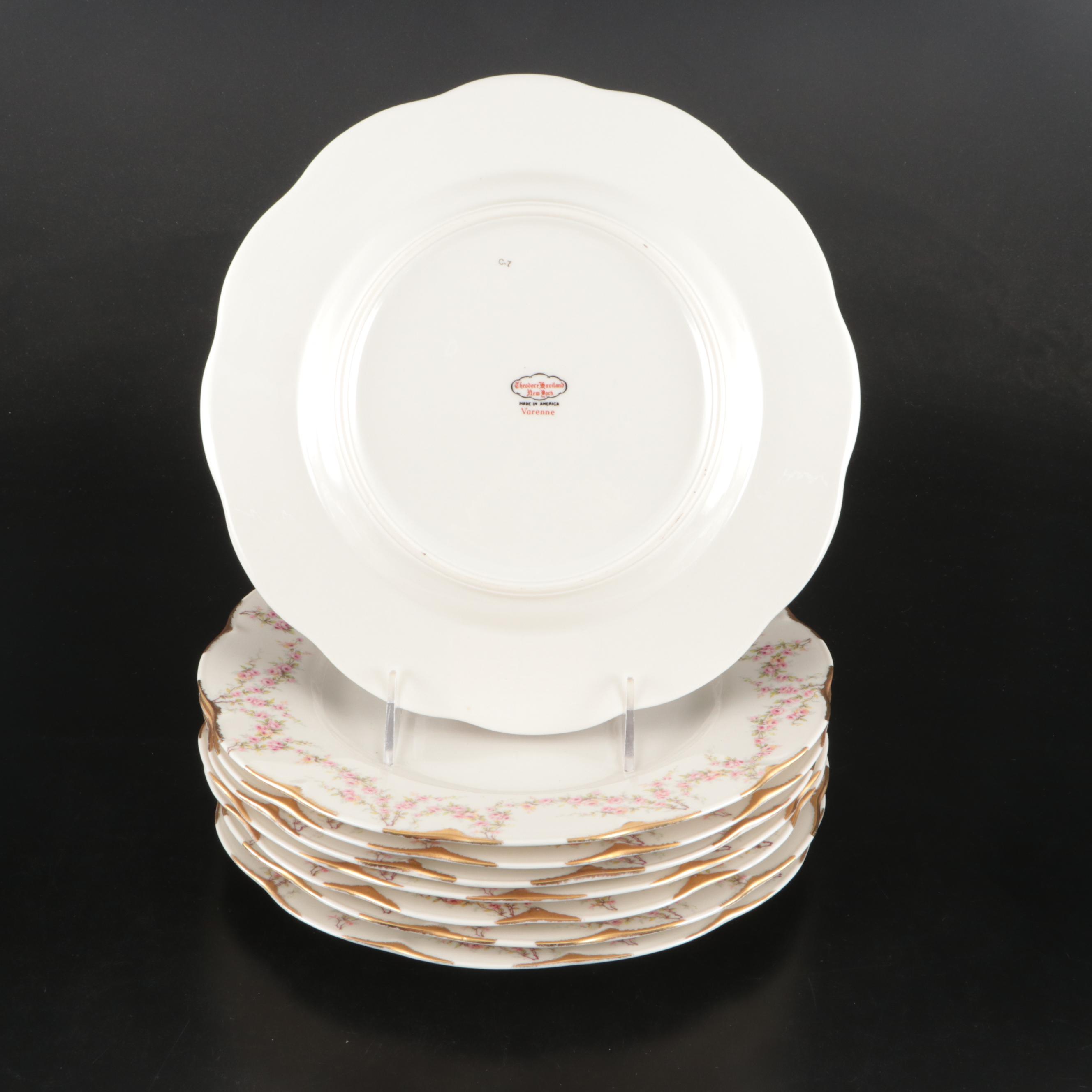 Theodore Haviland "Varenne" Porcelain Dinnerware, Early to Mid-20th Century