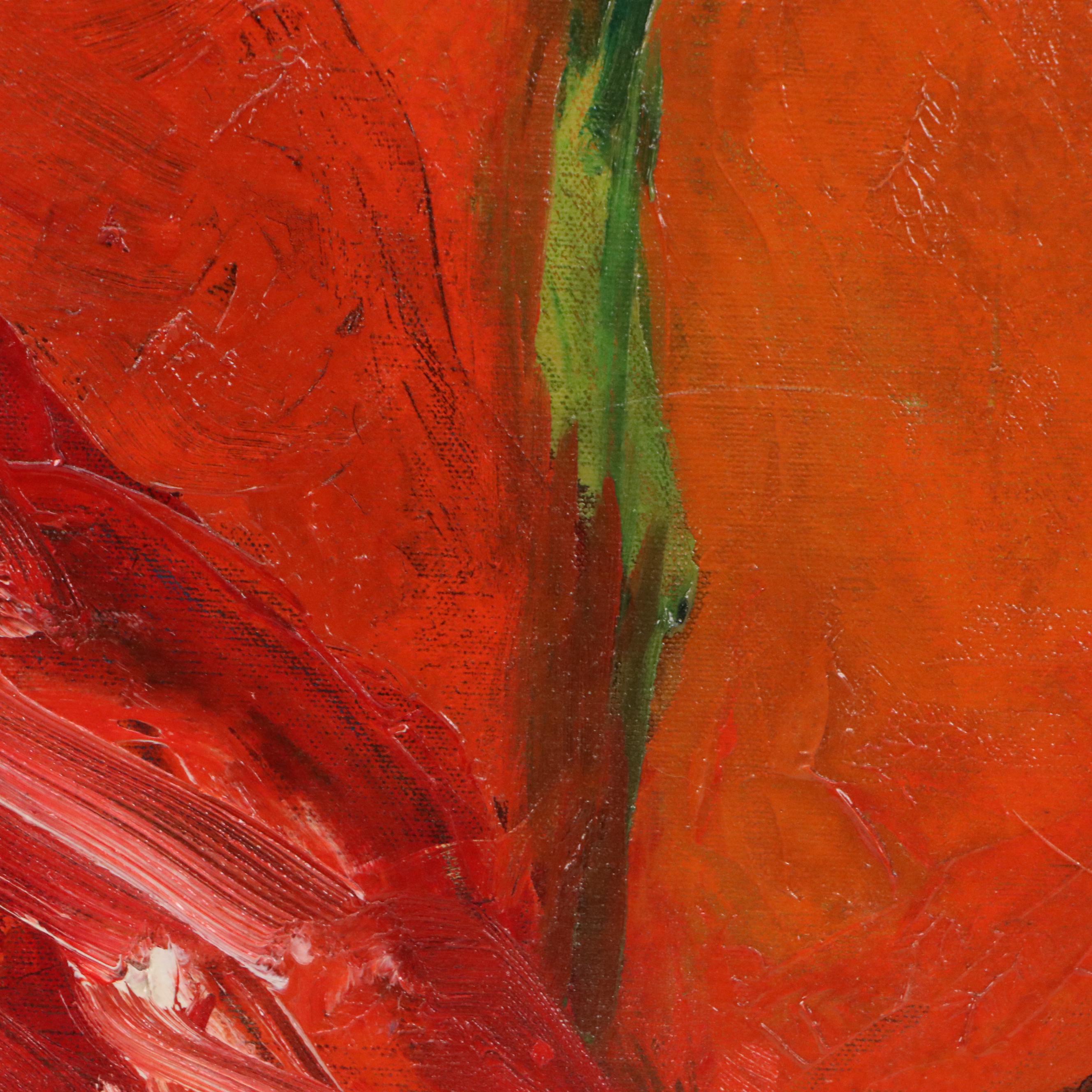 Herbert Barnett Oil Portrait of Woman in Headwrap, Mid-20th Century