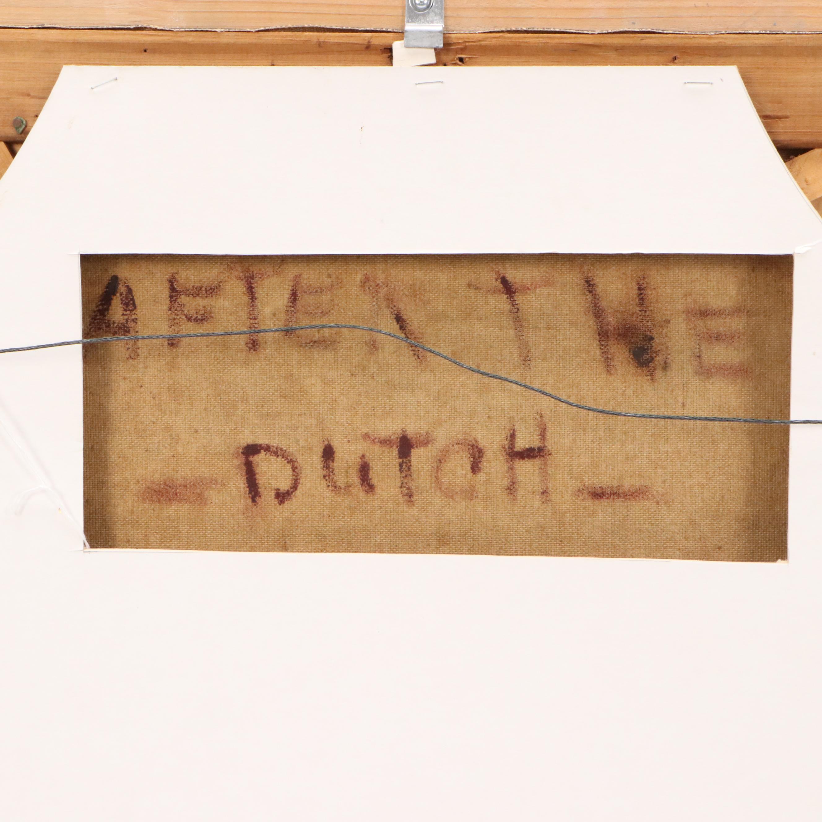 Jane Kilham Dutch Style Floral Still Life Oil Painting, Early 20th Century