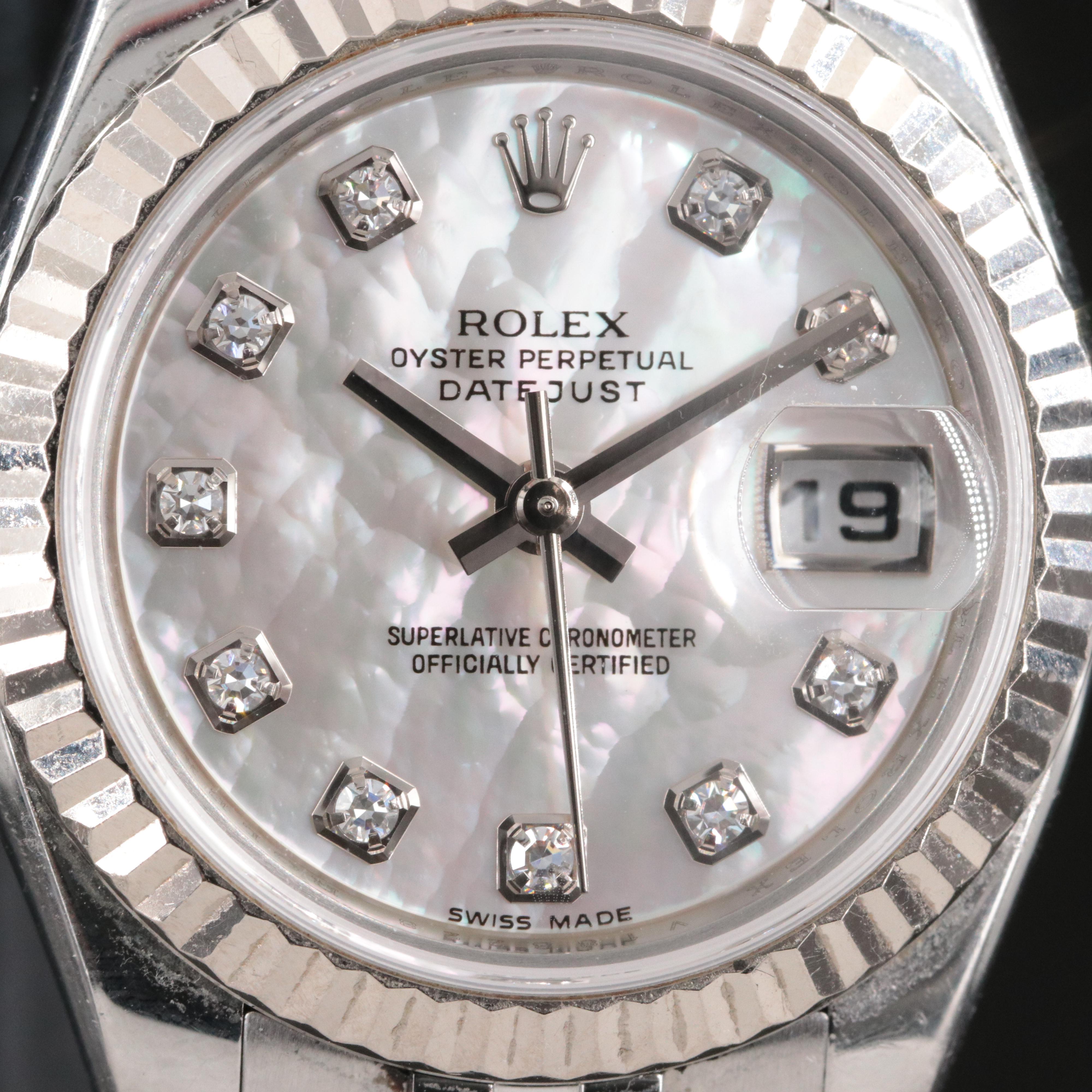 2008 Rolex Lady Datejust Custom M.O.P. Diamond Dial Watch