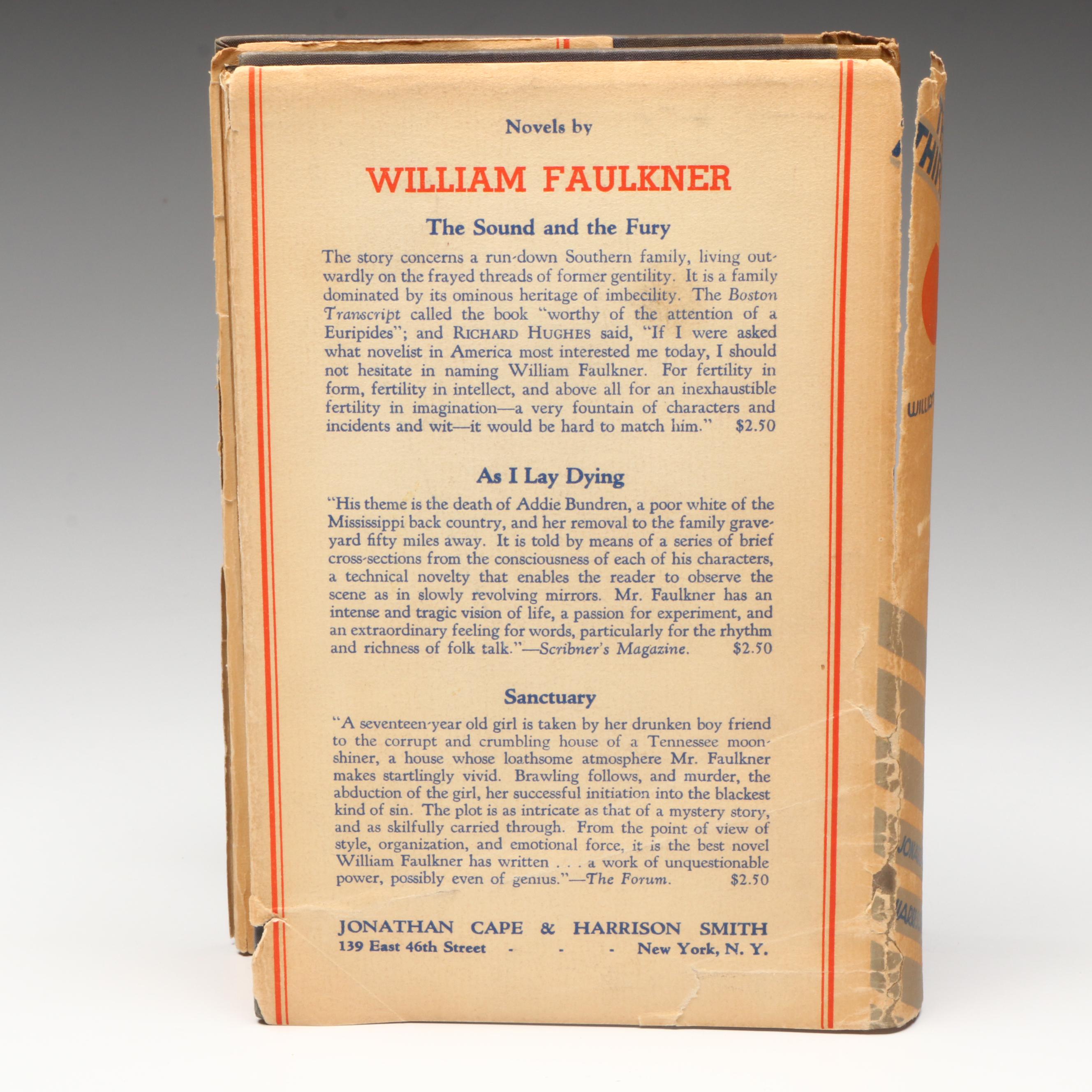 First Edition "These Thirteen" by William Faulkner, 1931