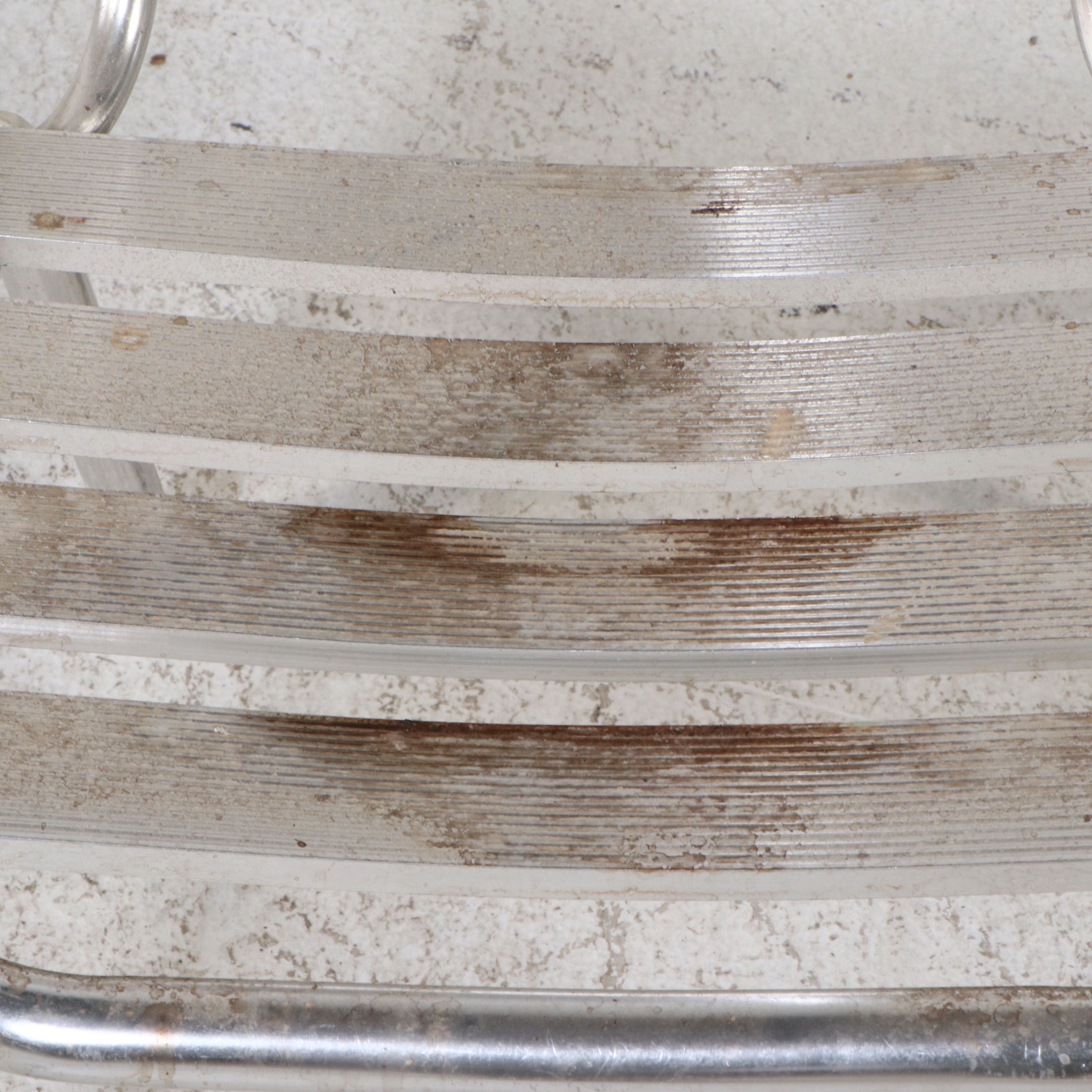 Four Stacking Aluminum Patio Dining Chairs