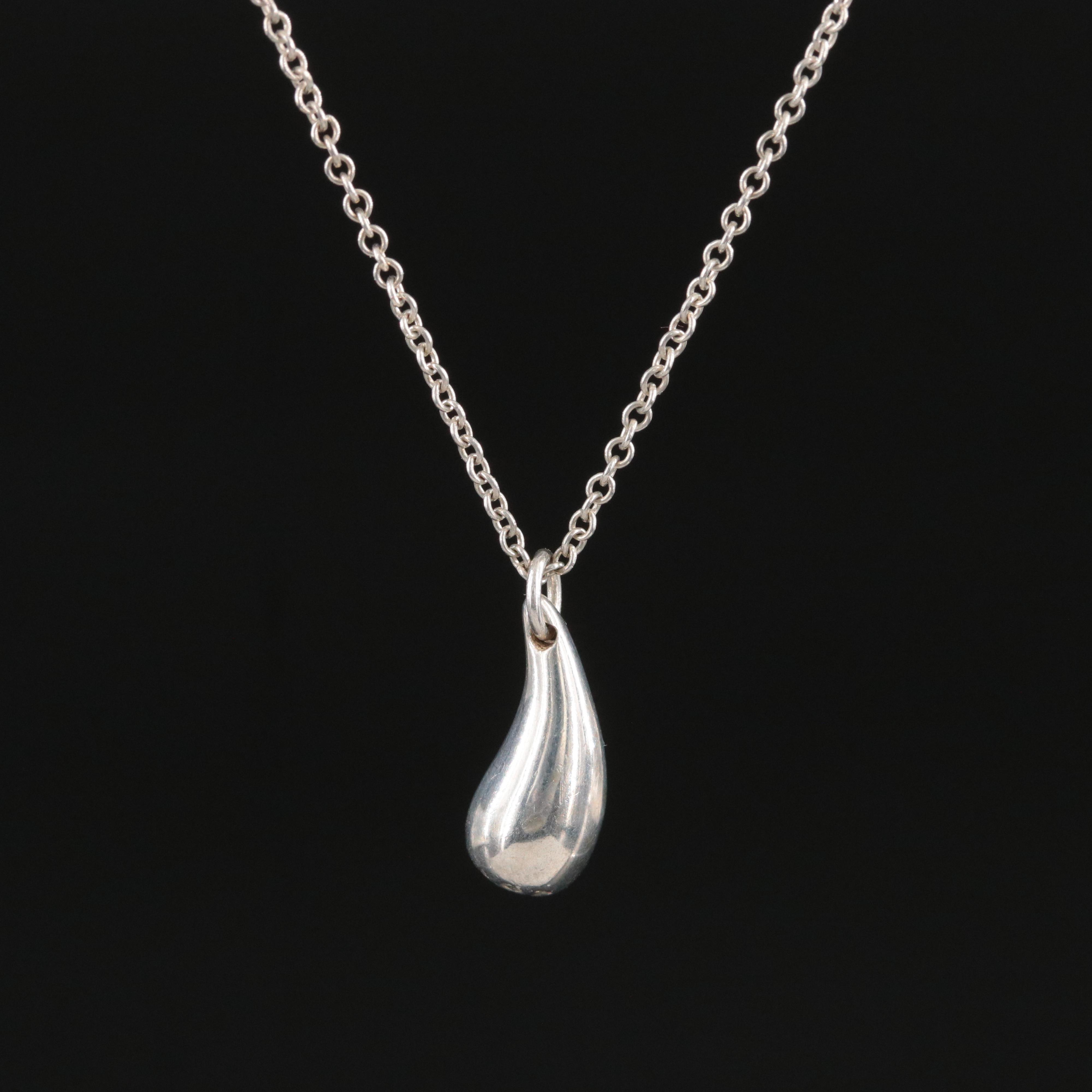 Elsa Peretti for Tiffany & Co. Sterling Teardrop Necklace