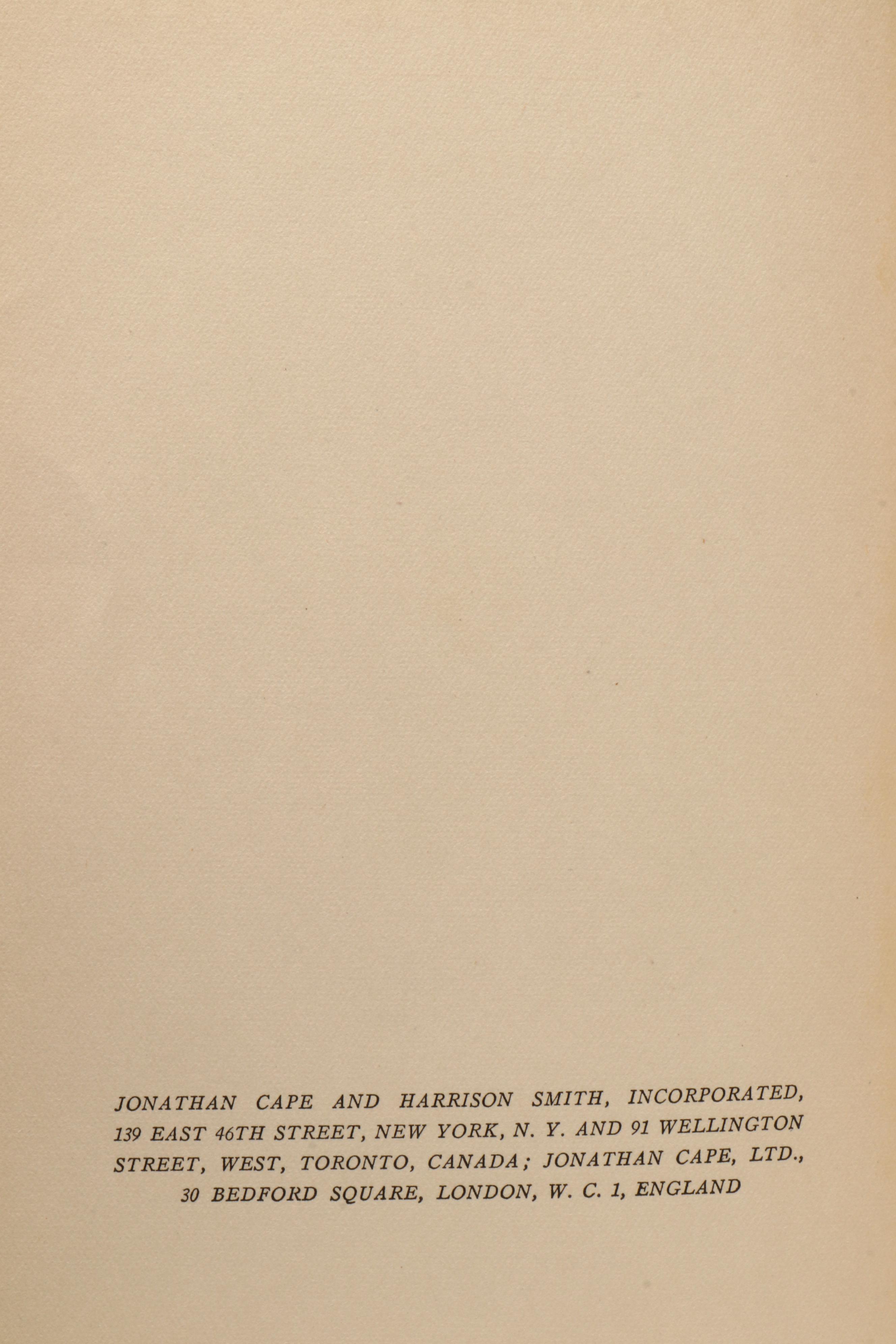 First Edition, First Issue "As I Lay Dying" by William Faulkner, 1930
