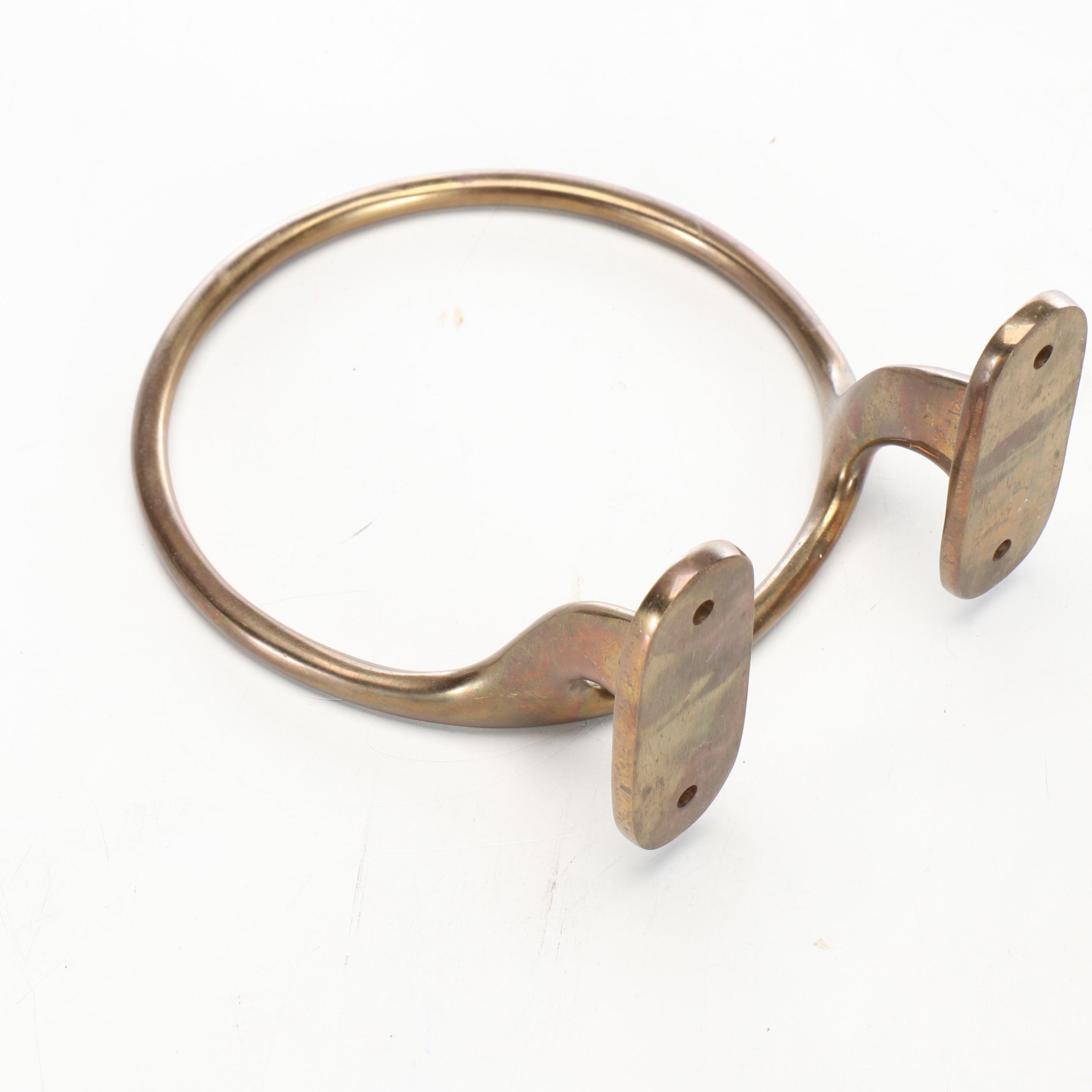 Solid Brass Wall-Mount Clothing and Hat Racks